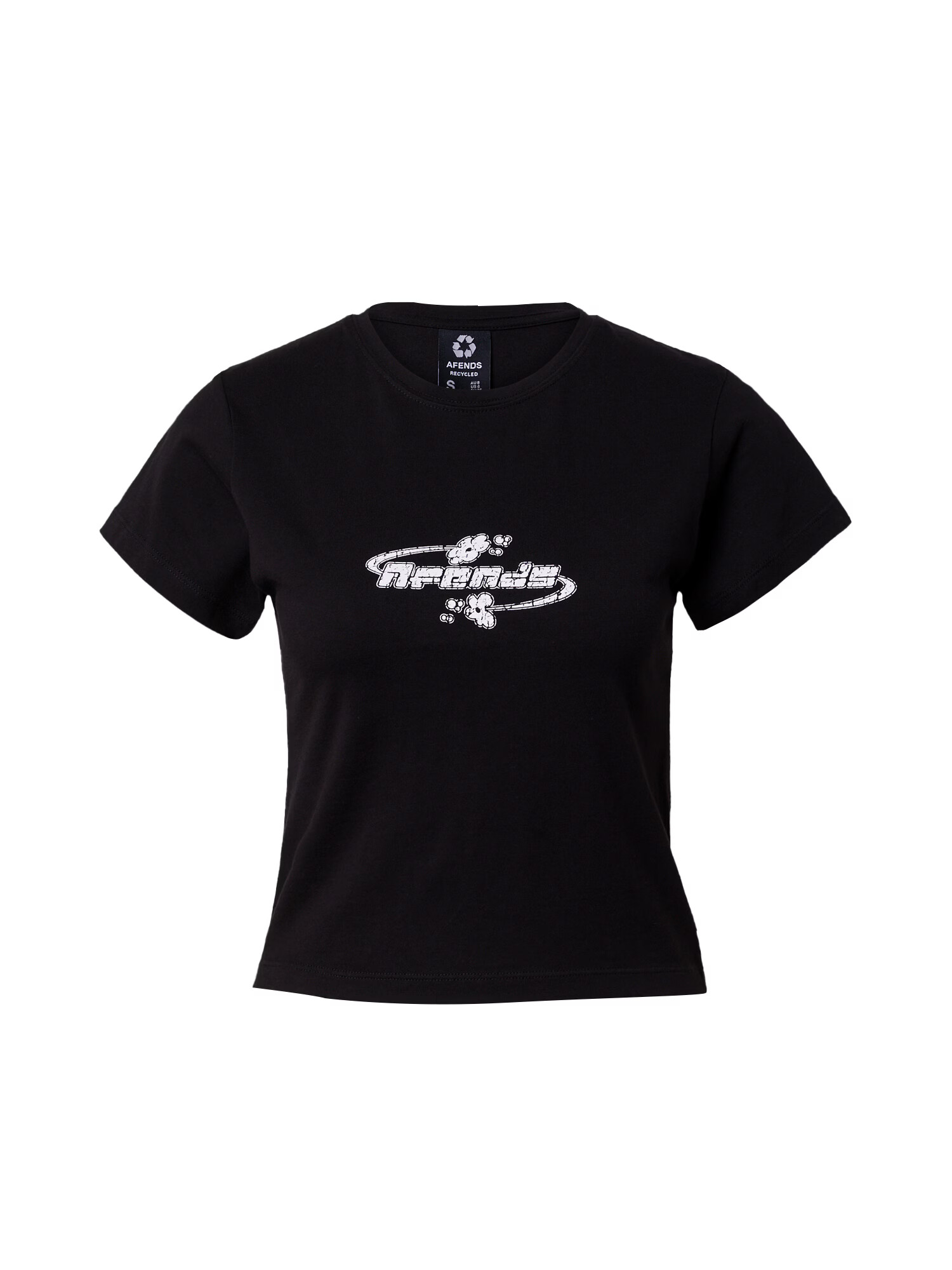 Afends Tricou negru / alb - Pled.ro