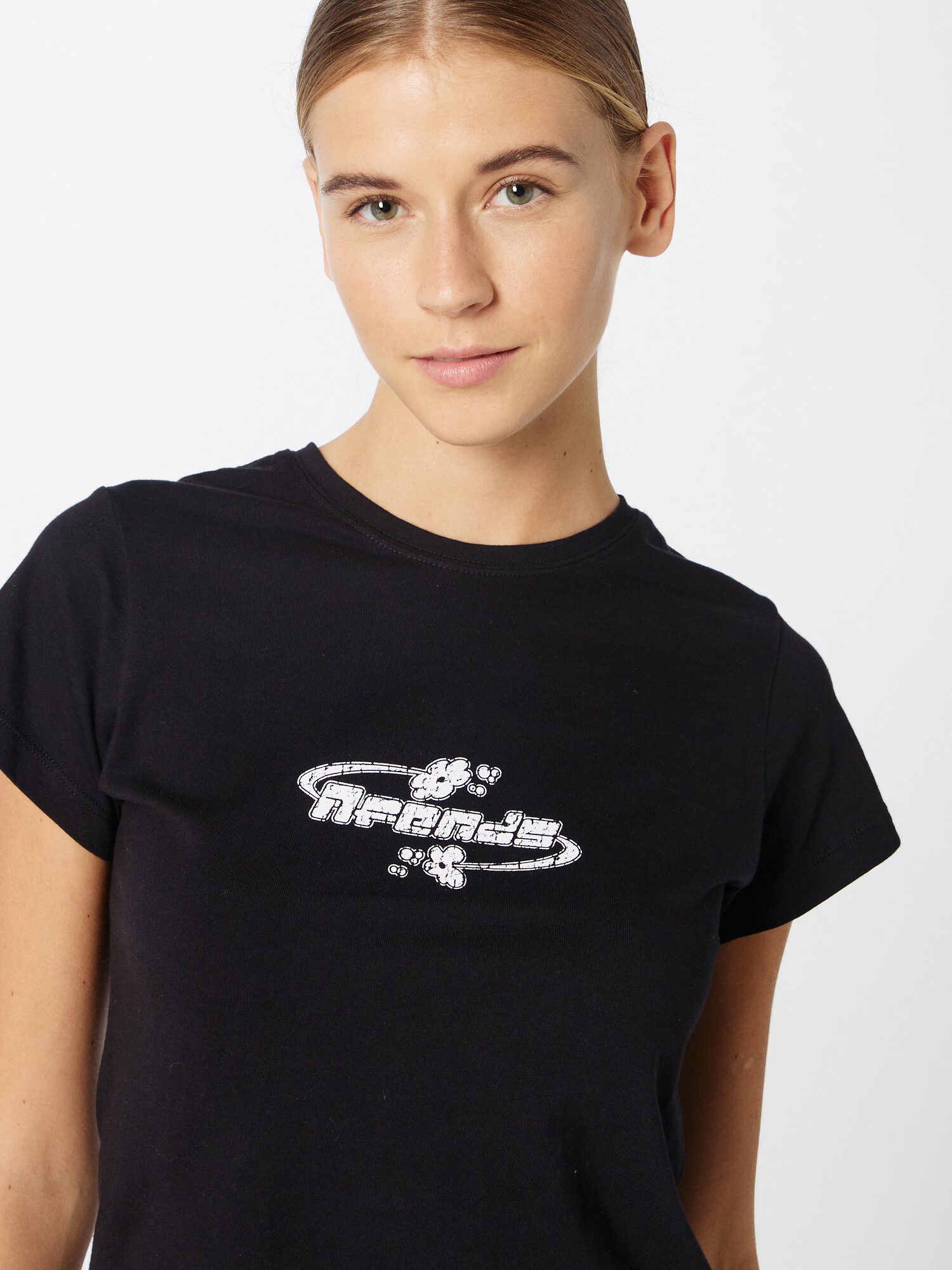 Afends Tricou negru / alb - Pled.ro