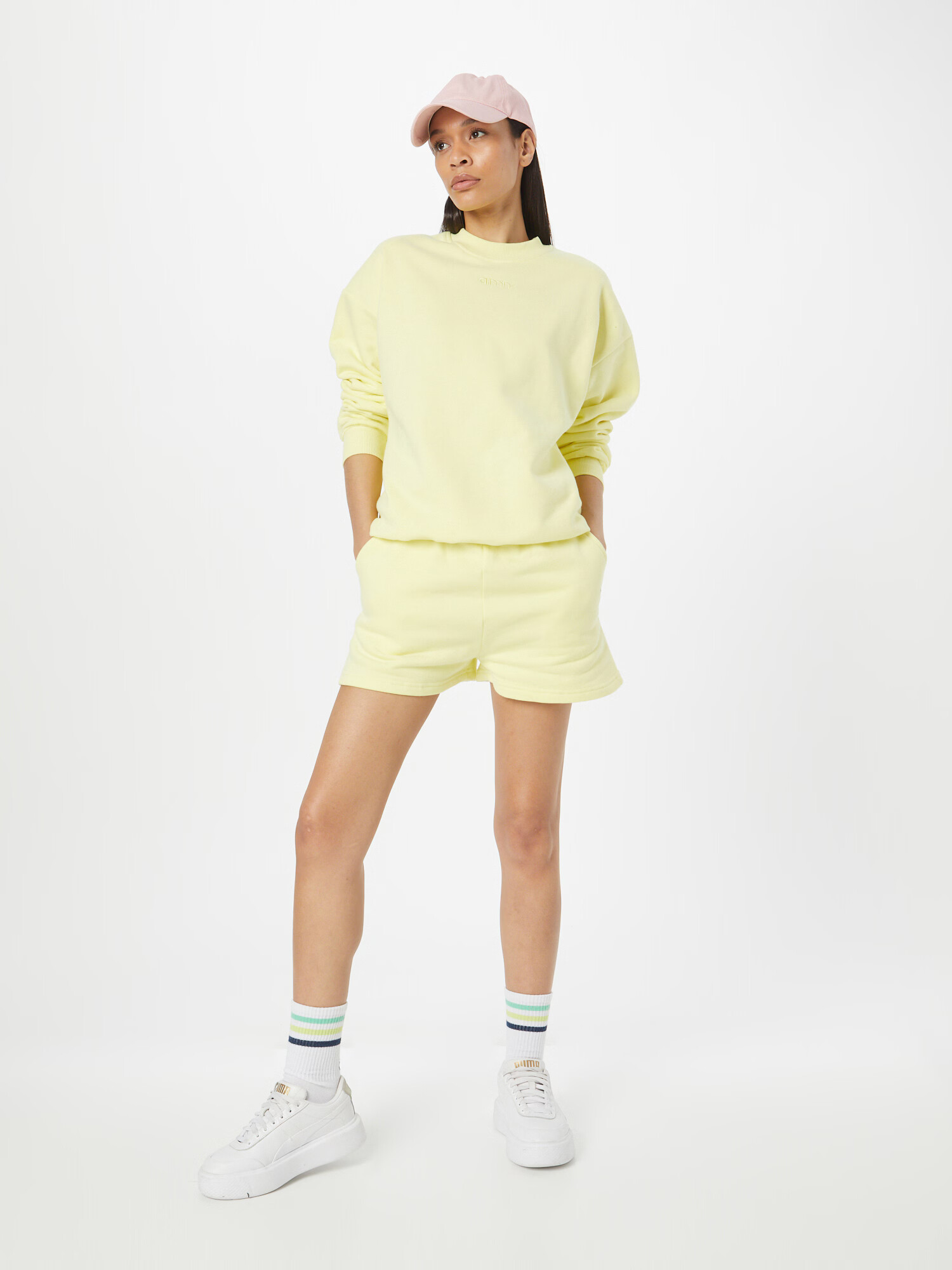 aim'n Pantaloni sport 'LEMONADE' galben pastel - Pled.ro