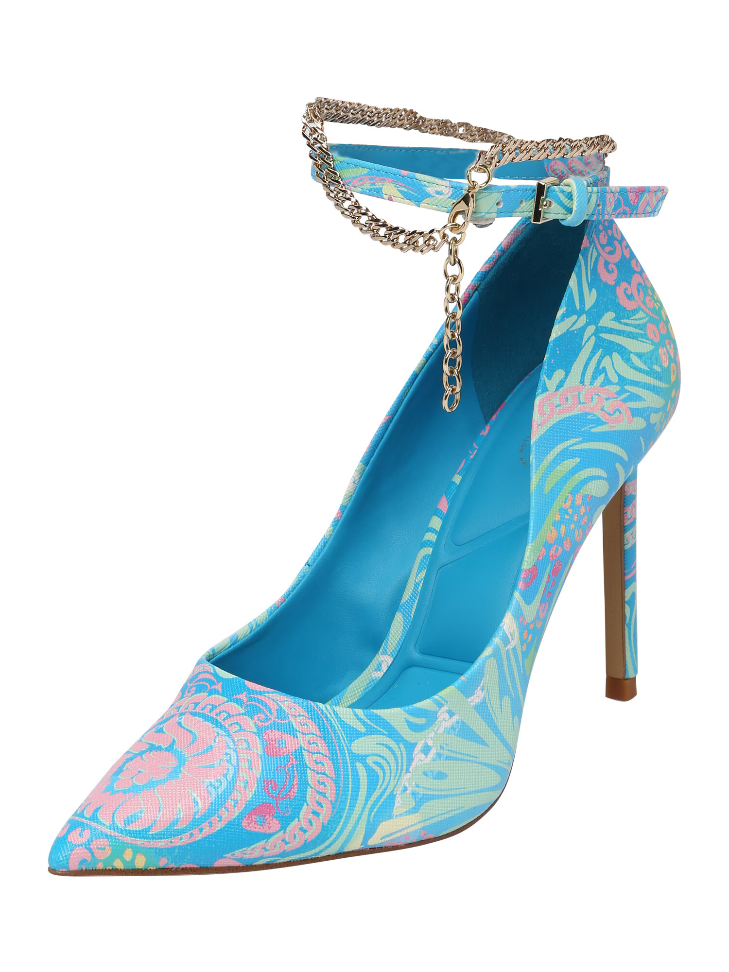 ALDO Pumps 'STESSY JANEX' albastru deschis / verde deschis / roz / alb murdar - Pled.ro