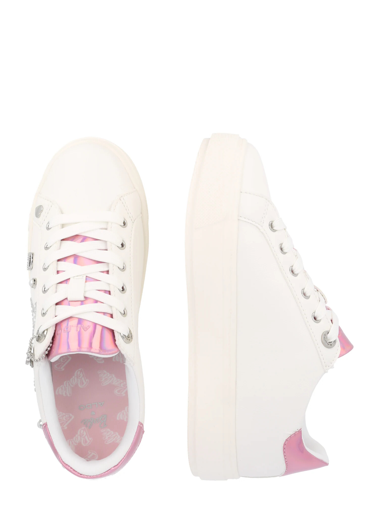 ALDO Sneaker low roz / argintiu / transparent / alb - Pled.ro