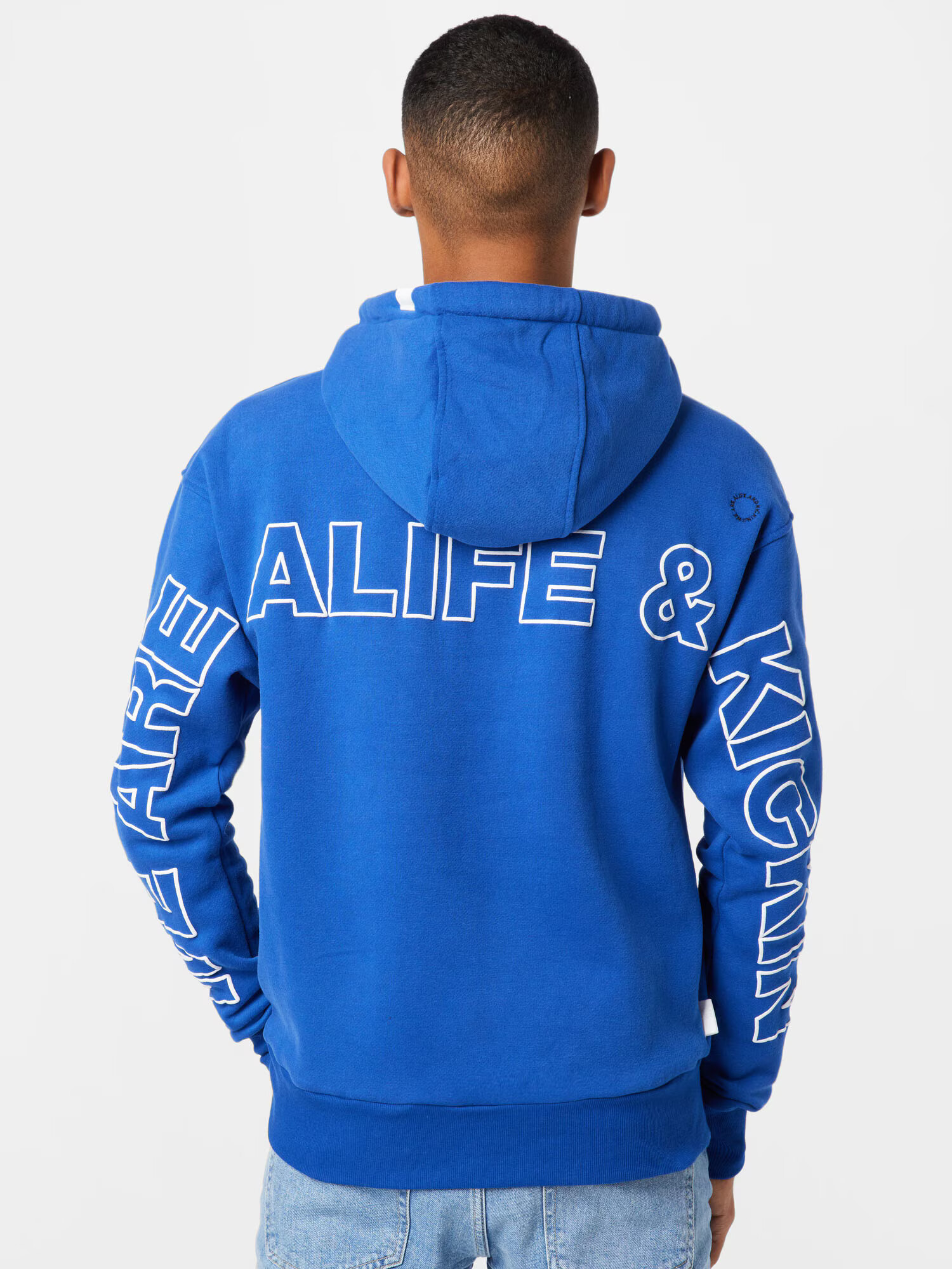 Alife and Kickin Bluză de molton 'TillAK' albastru cobalt / alb - Pled.ro