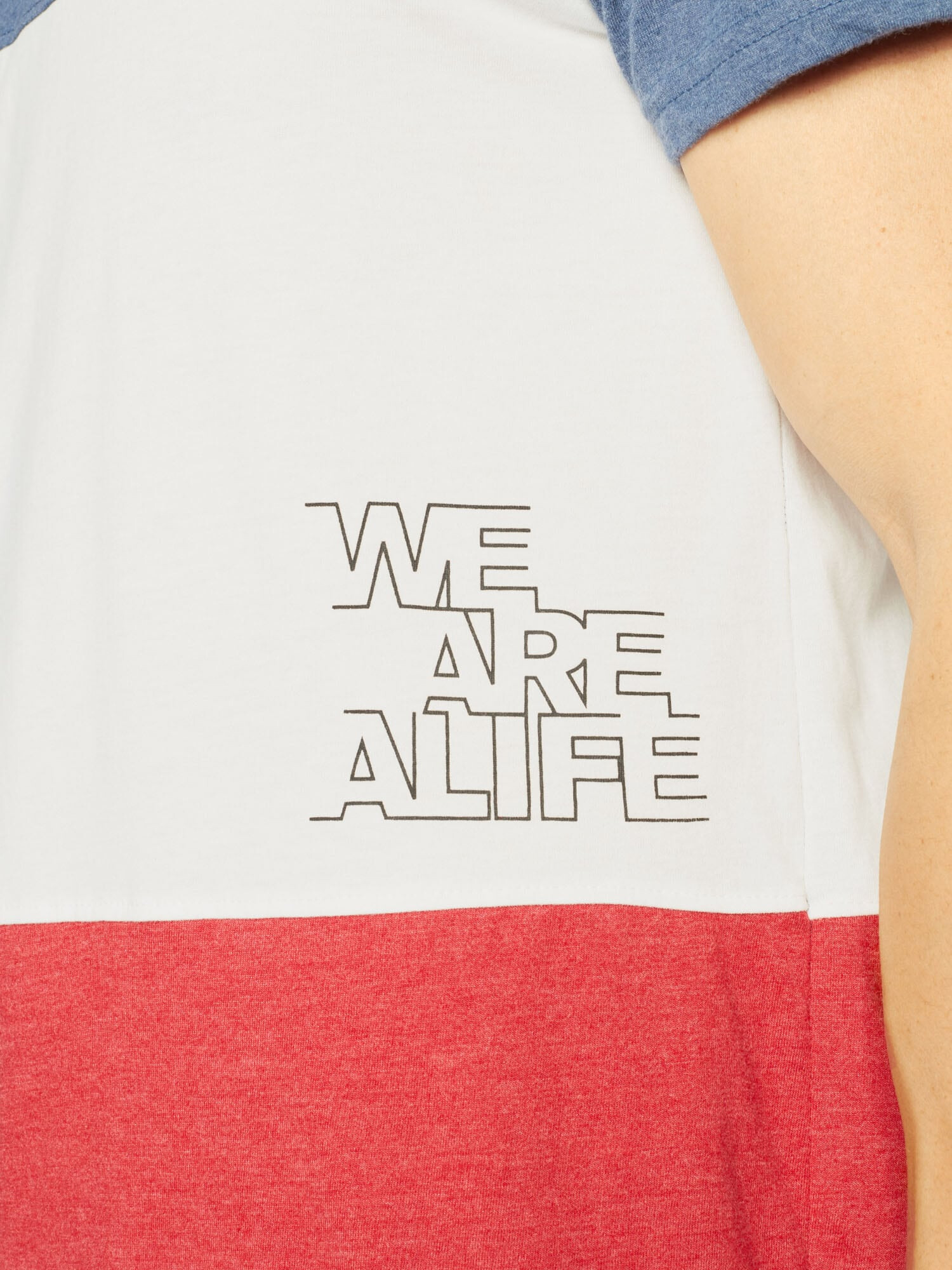 Alife and Kickin Tricou 'BenAK' albastru / roșu / alb - Pled.ro