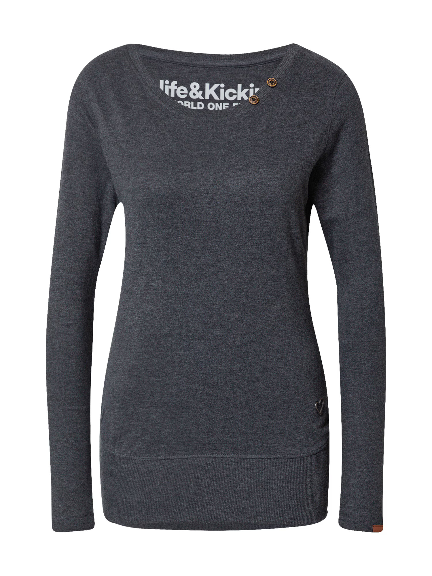 Alife and Kickin Tricou 'ConnyAK' gri închis - Pled.ro