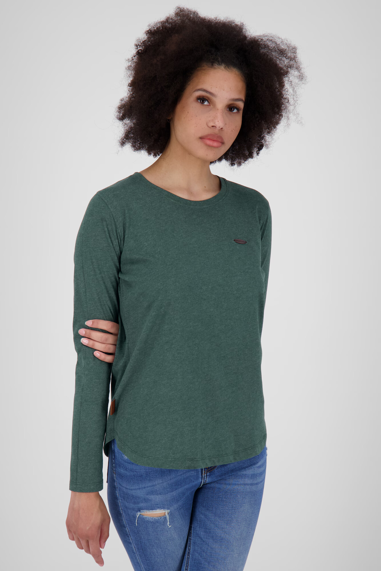 Alife and Kickin Tricou 'LeaAK' verde închis - Pled.ro