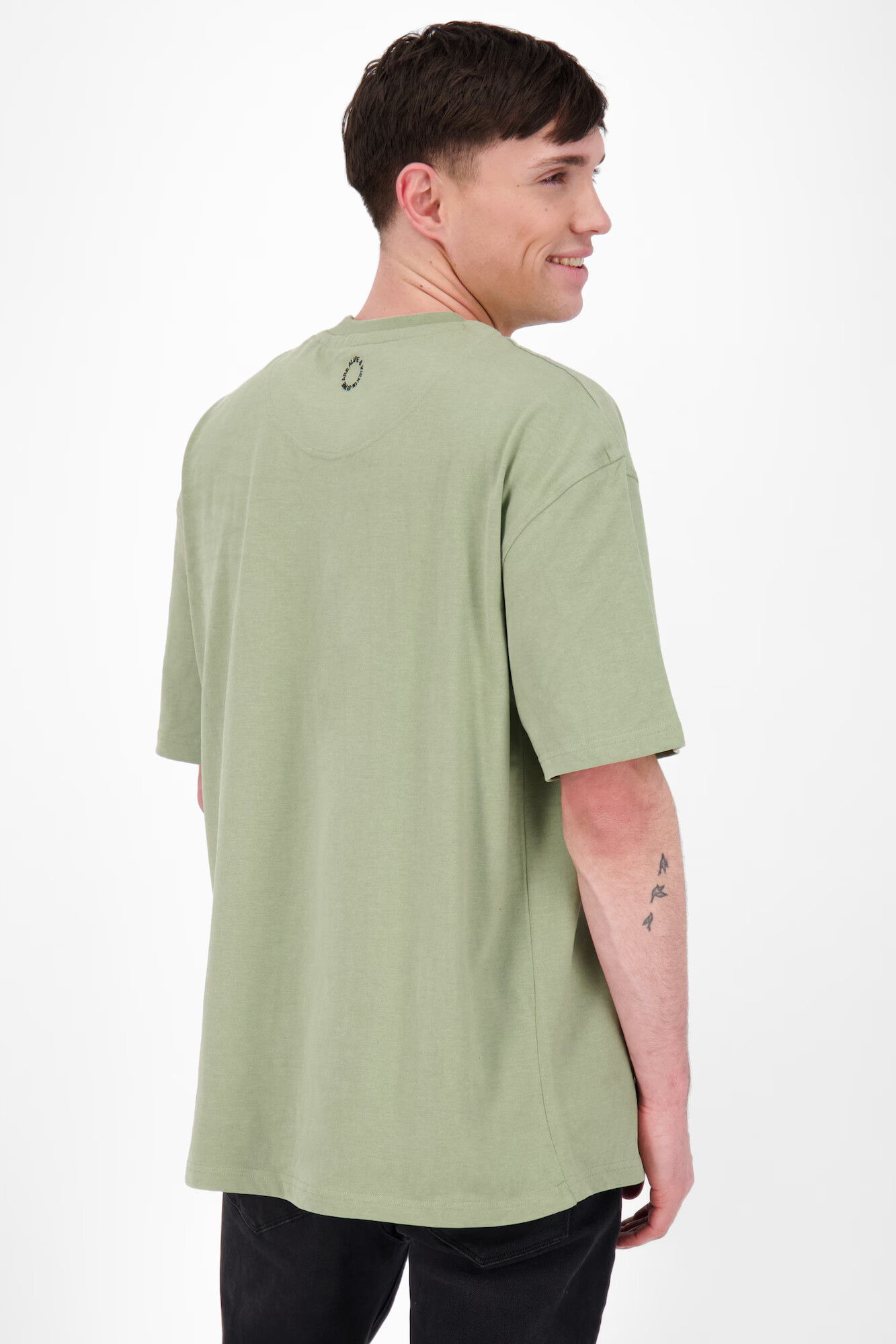 Alife and Kickin Tricou 'PittAK' verde pastel / negru - Pled.ro