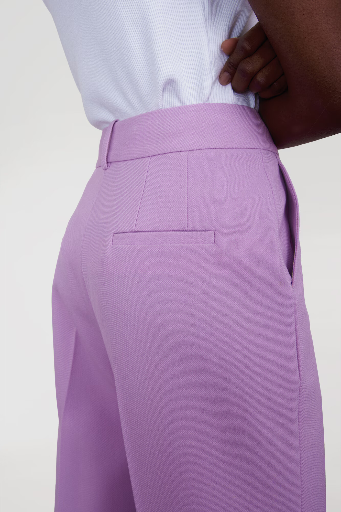 Aligne Pantaloni cu dungă mauve - Pled.ro