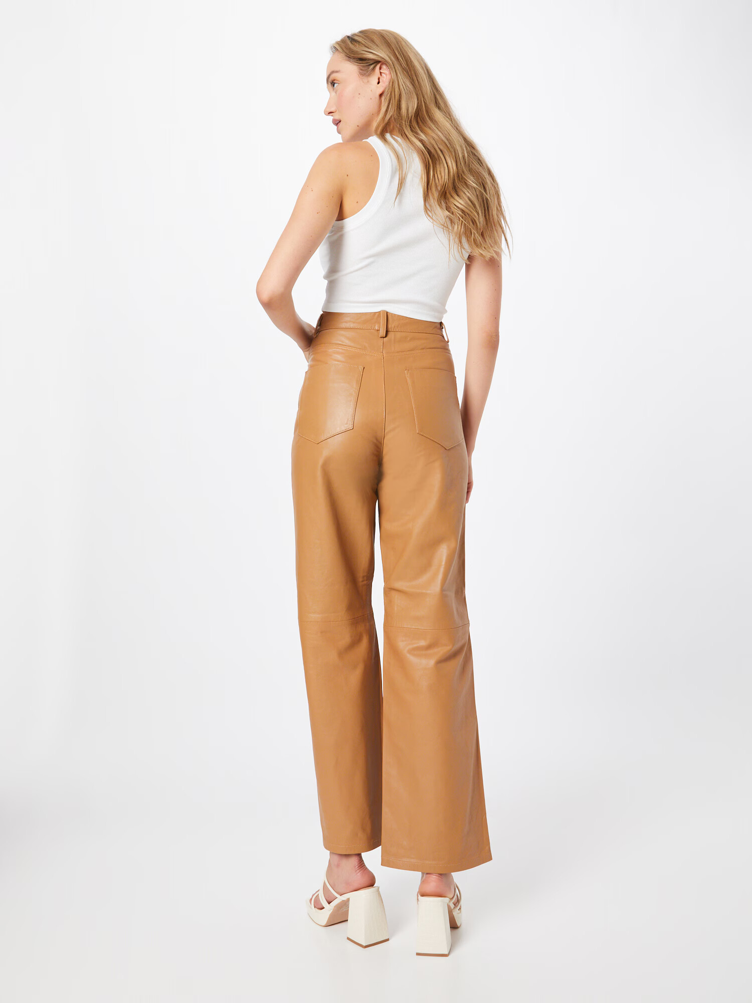 Aligne Pantaloni maro caramel - Pled.ro