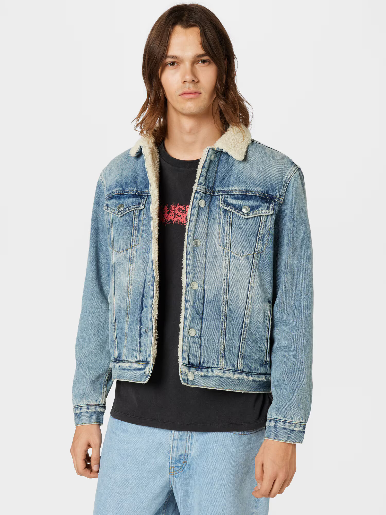 AllSaints Geacă de primăvară-toamnă 'Ilkley' albastru denim - Pled.ro