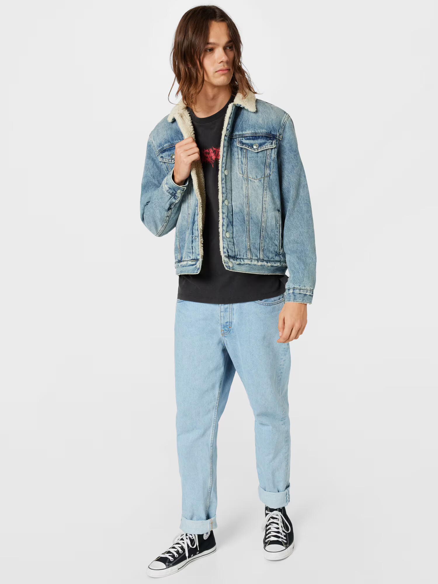 AllSaints Geacă de primăvară-toamnă 'Ilkley' albastru denim - Pled.ro