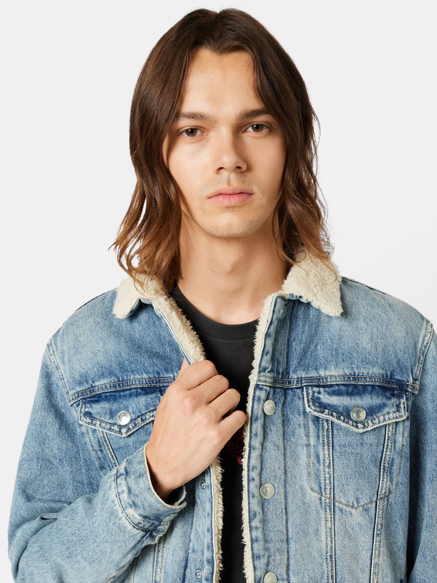 AllSaints Geacă de primăvară-toamnă 'Ilkley' albastru denim - Pled.ro