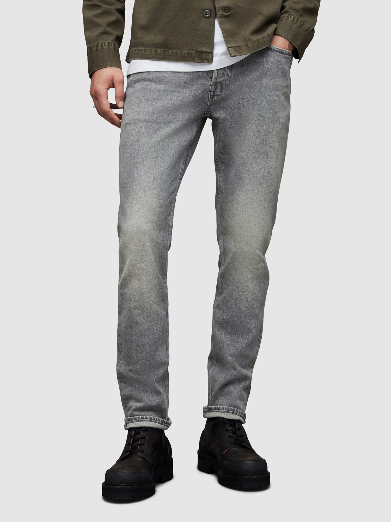 AllSaints Jeans 'REX' gri - Pled.ro