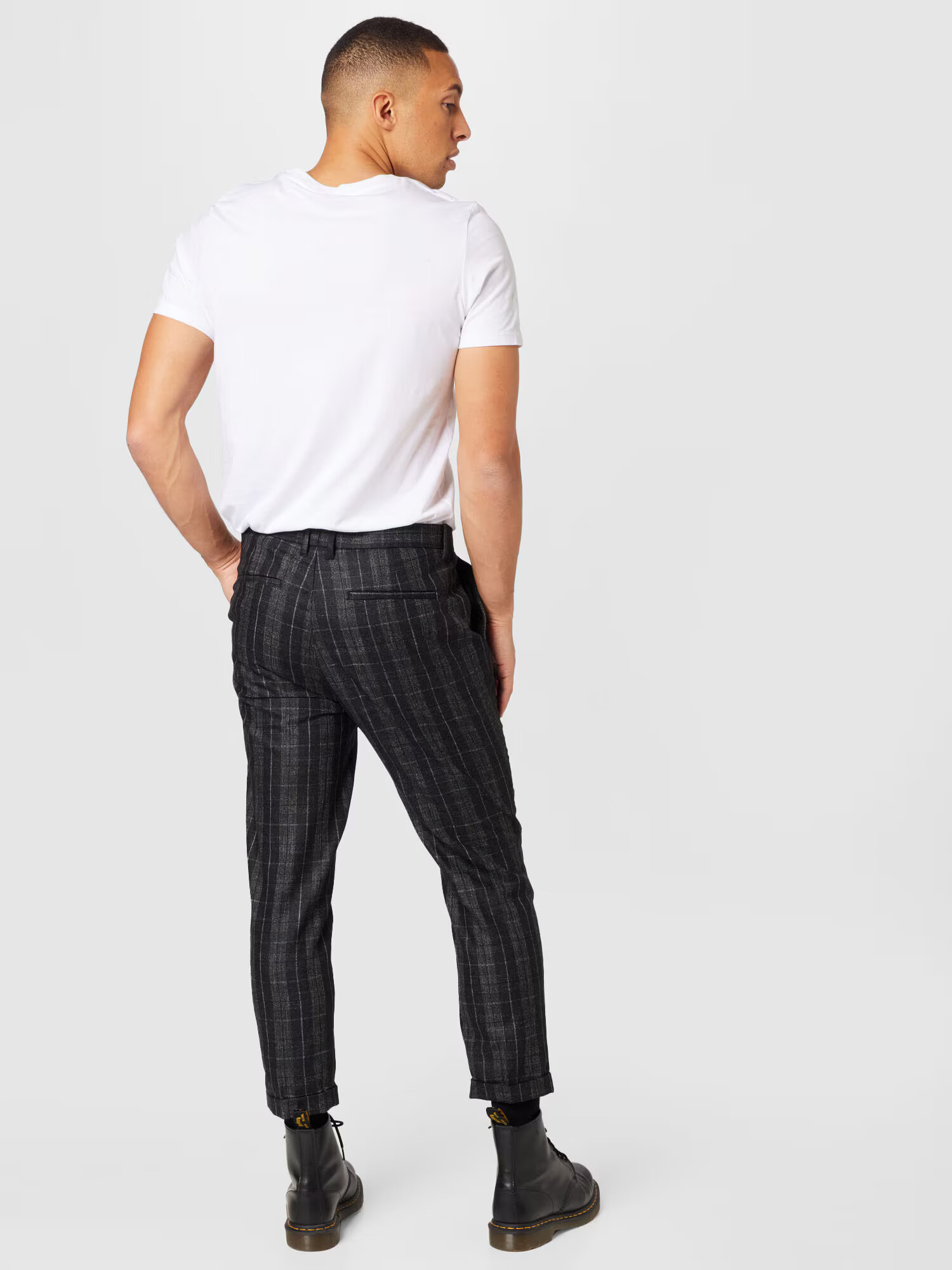 AllSaints Pantaloni cutați 'HARVEY' gri / negru - Pled.ro