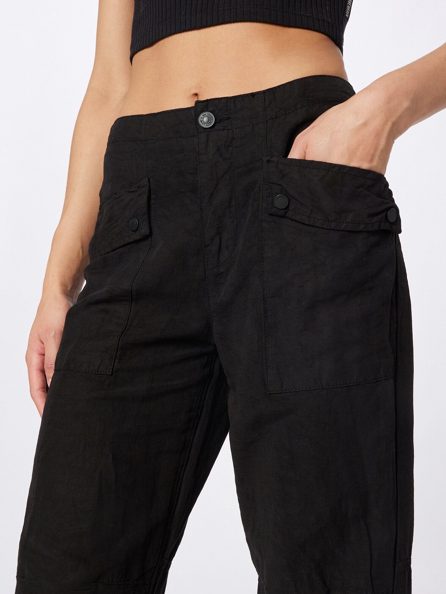 AllSaints Pantaloni negru - Pled.ro