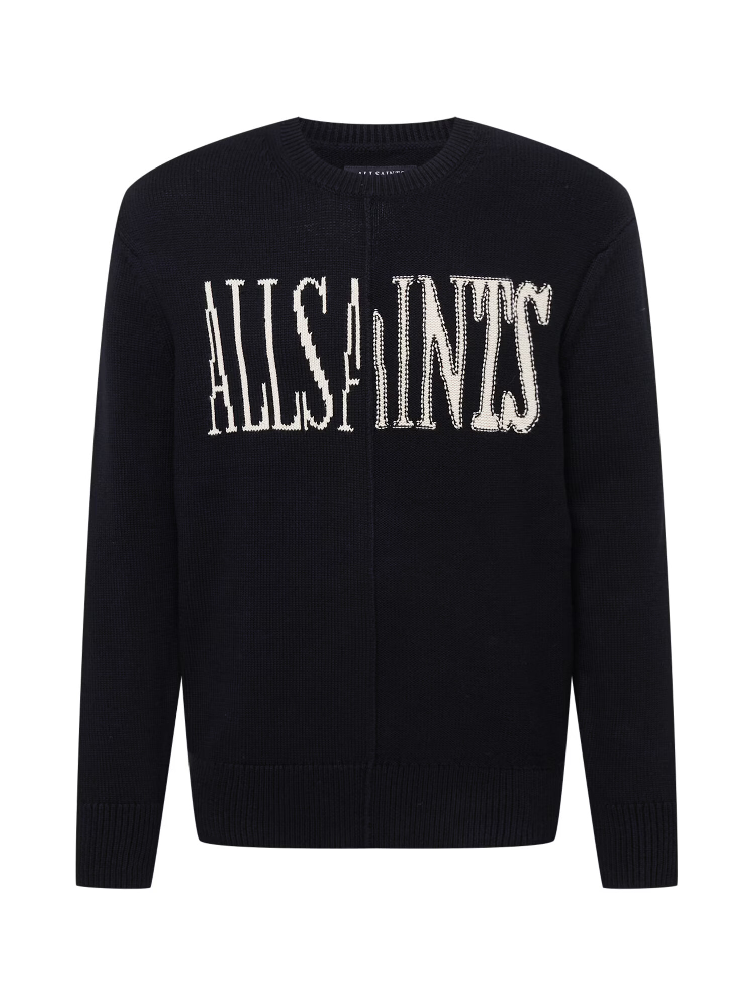 AllSaints Pulover 'AXIS' negru / alb - Pled.ro