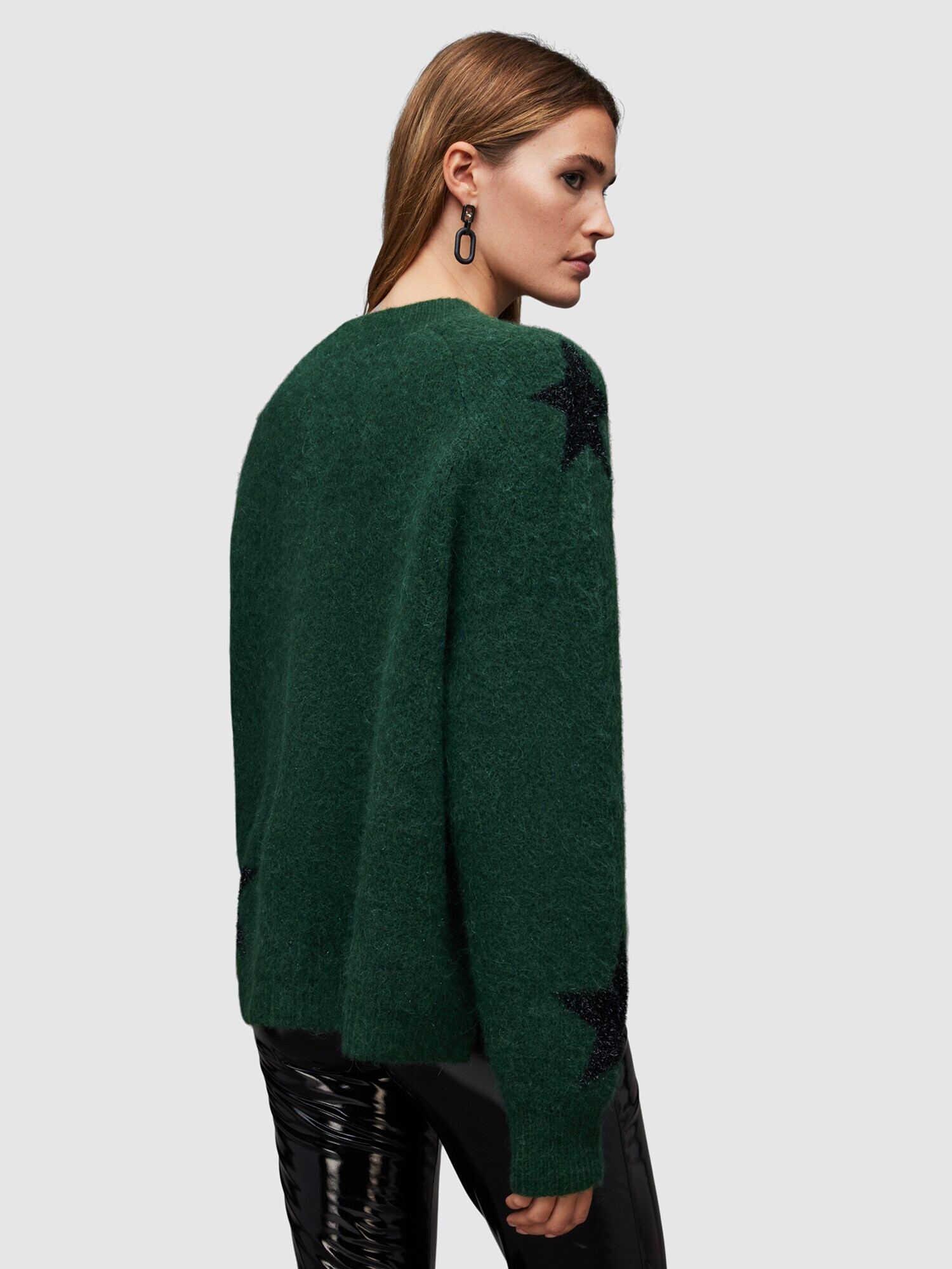 AllSaints Pulover 'STAR TINSEL' albastru marin / verde închis - Pled.ro