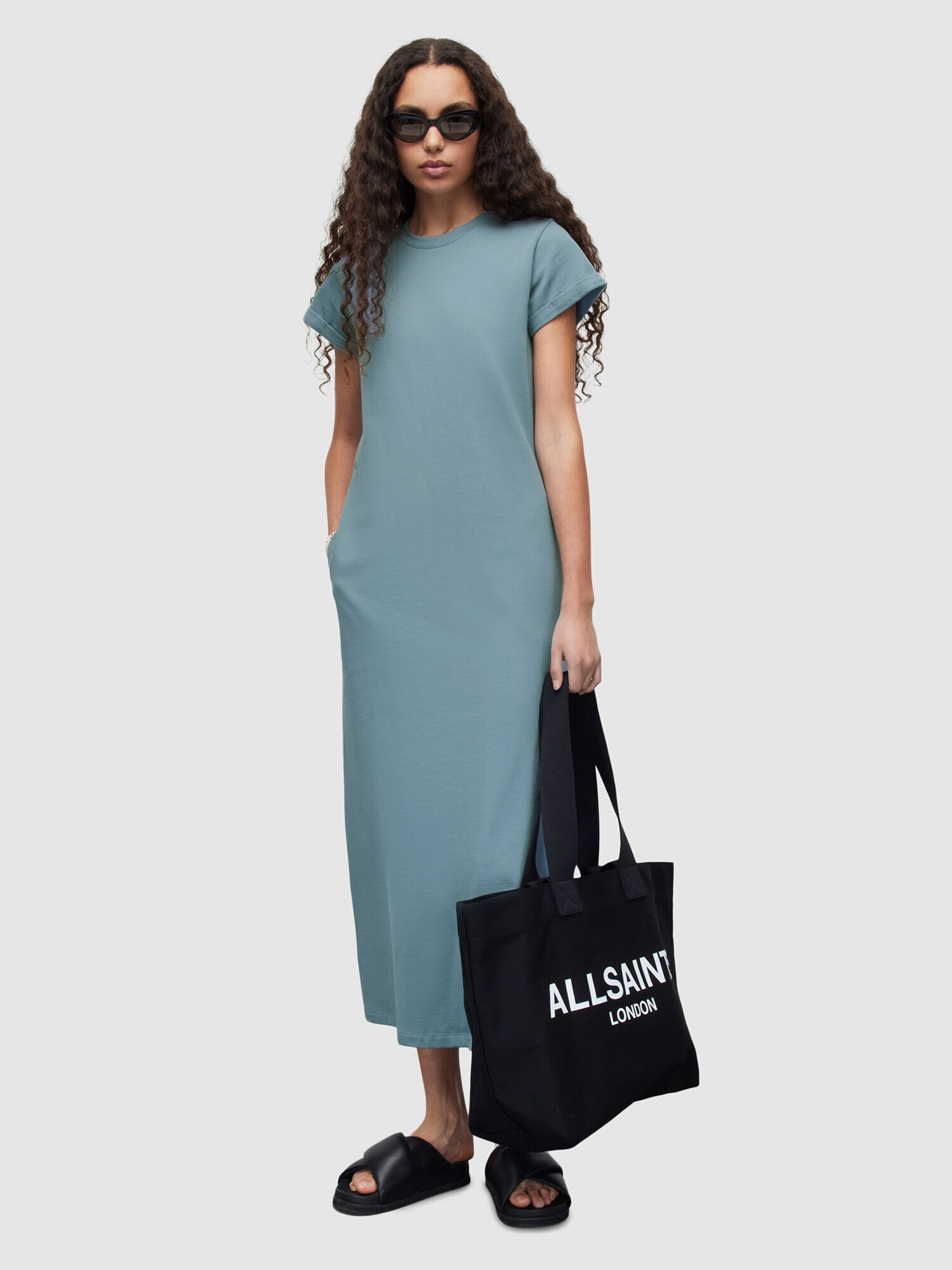 AllSaints Rochie 'ANNA' albastru fumuriu - Pled.ro