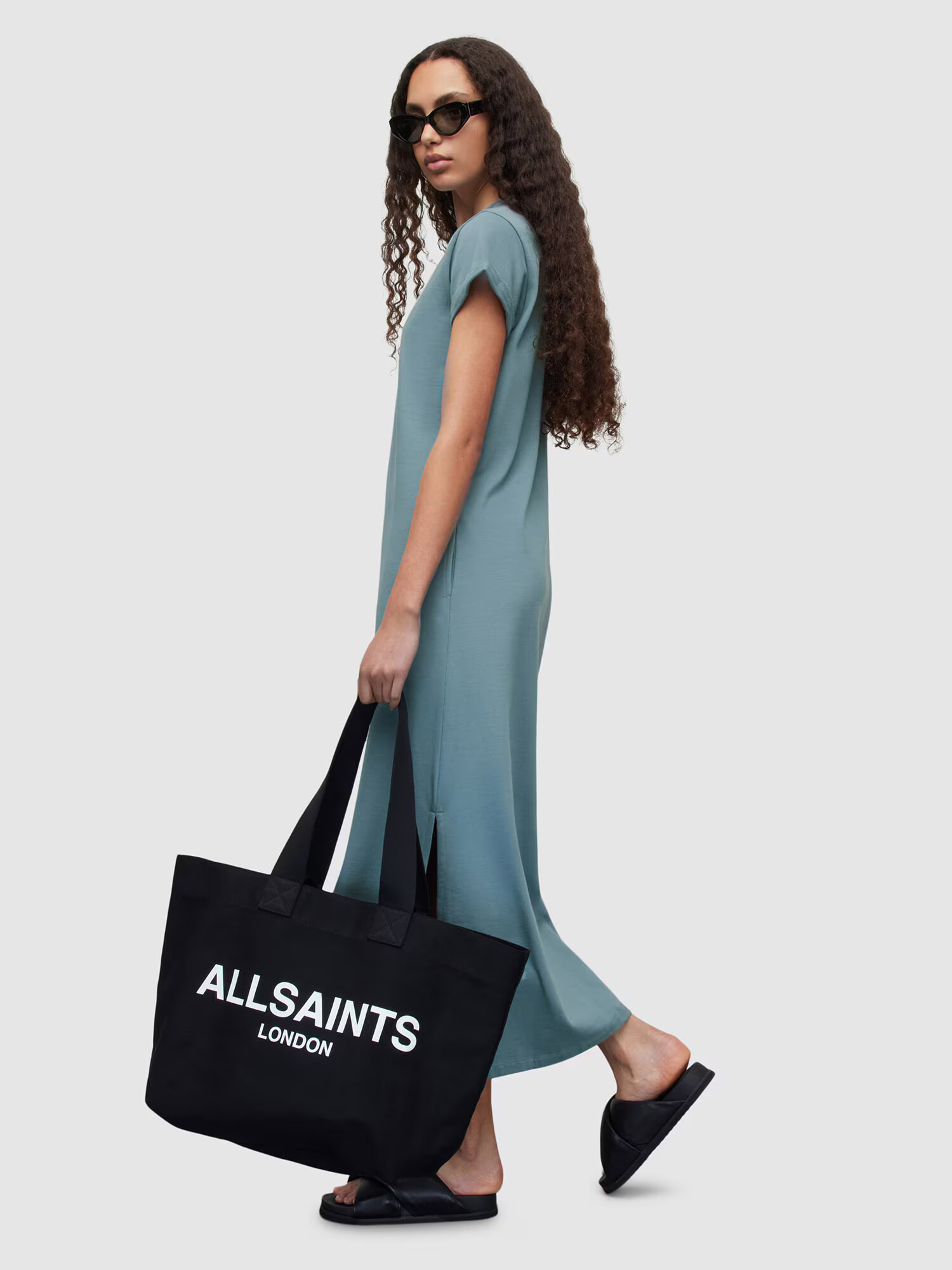 AllSaints Rochie 'ANNA' albastru fumuriu - Pled.ro