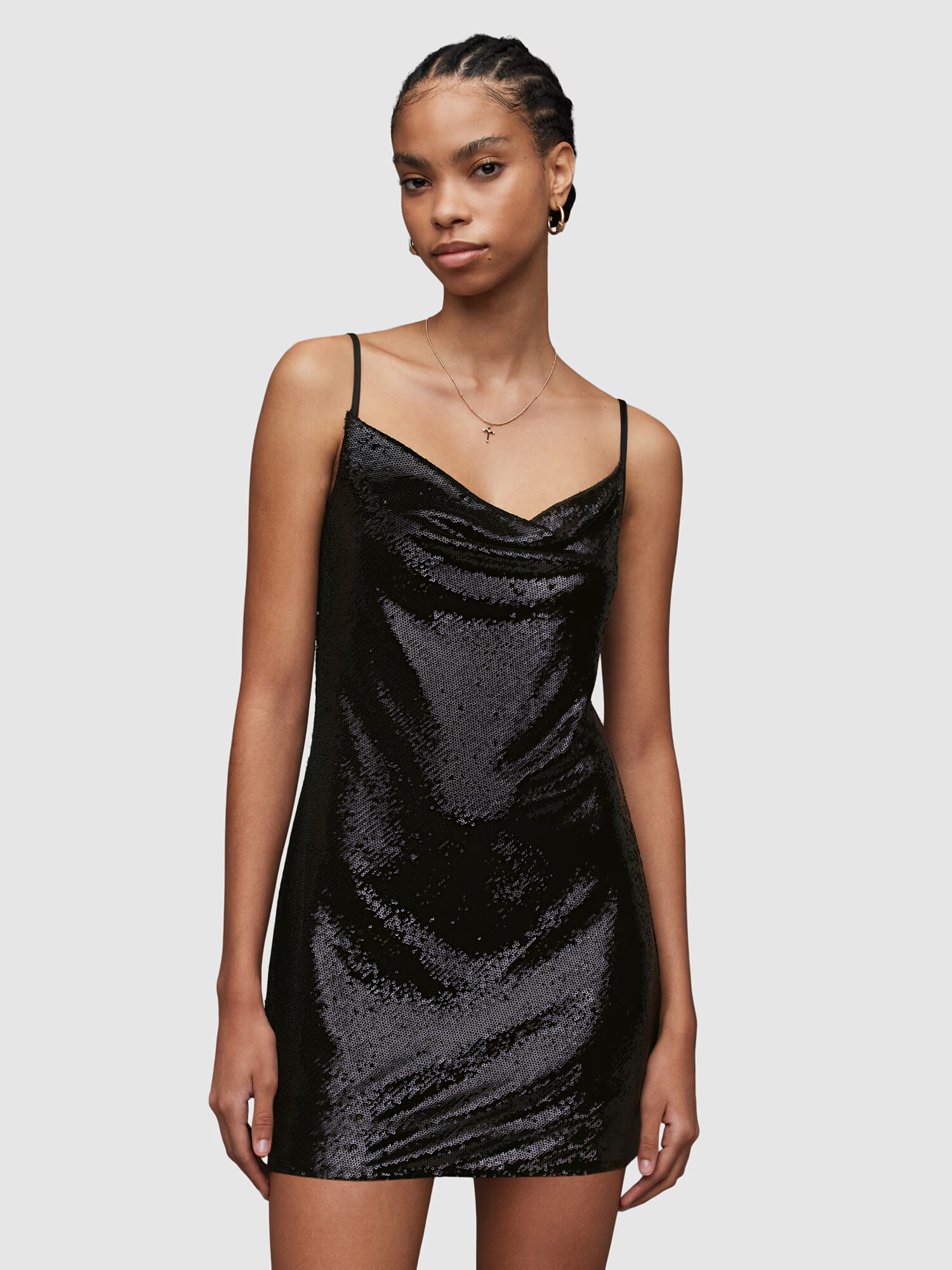 AllSaints Rochie de cocktail negru - Pled.ro