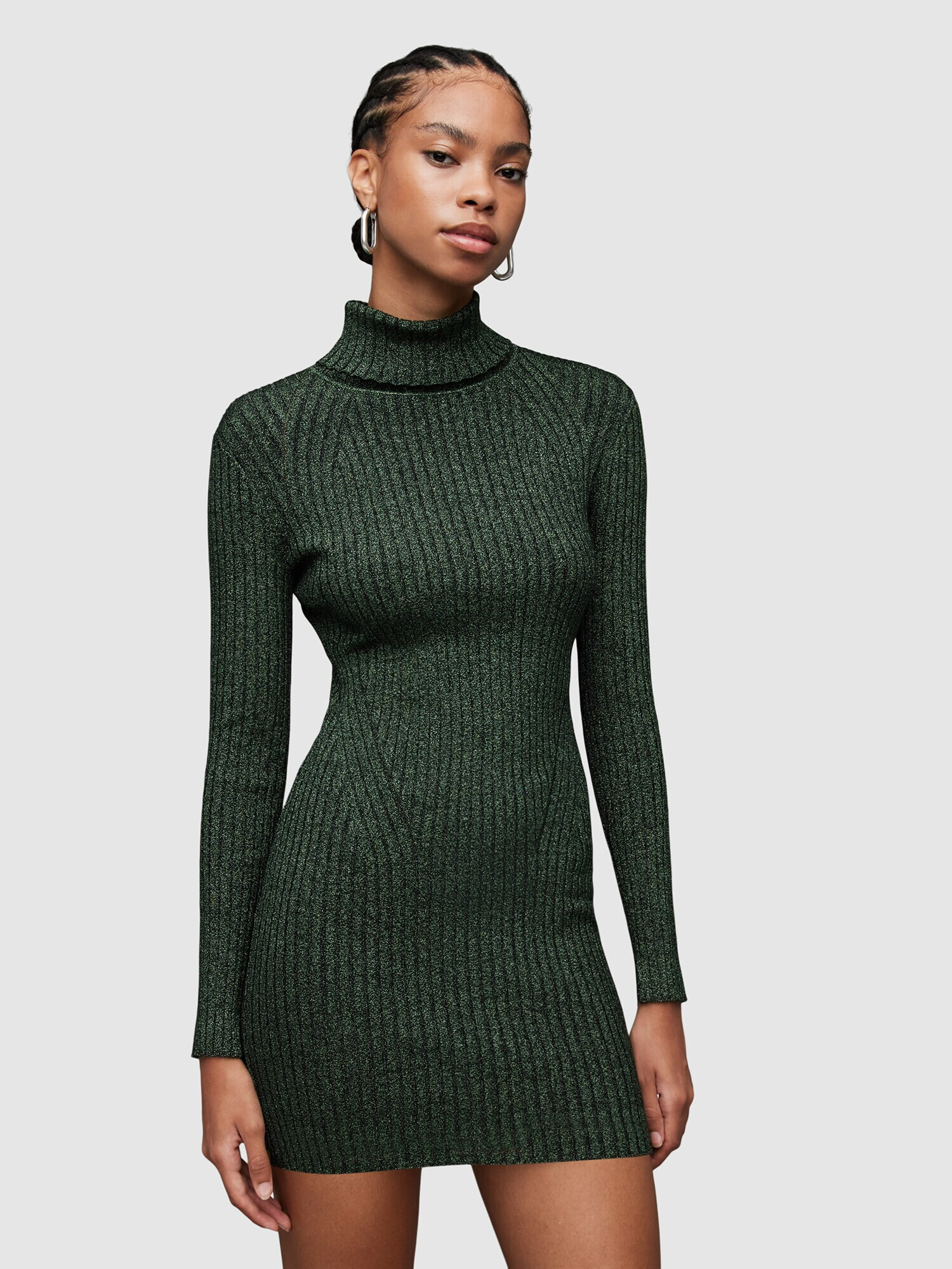 AllSaints Rochie tricotat 'JULIETTE' verde închis - Pled.ro