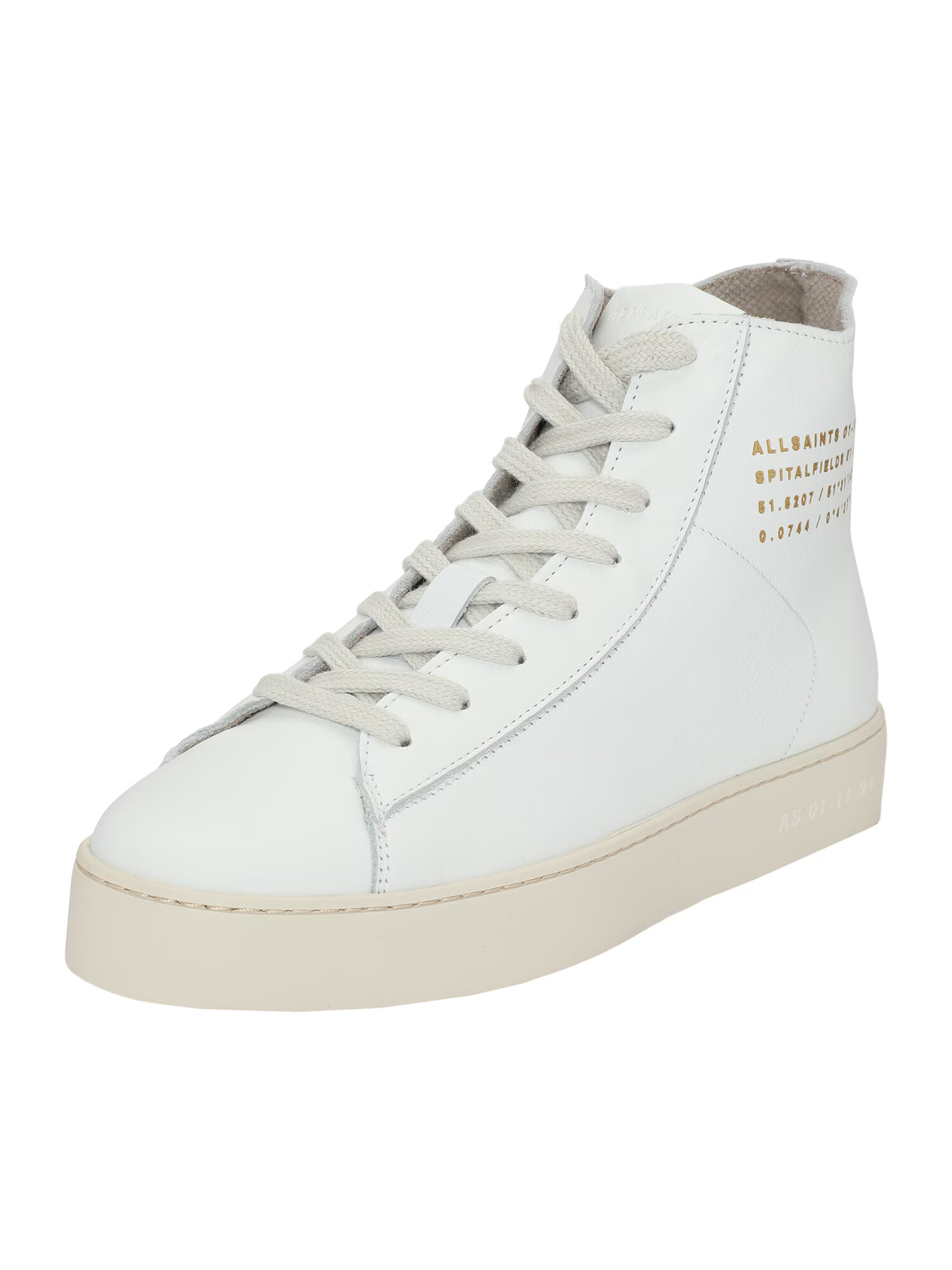 AllSaints Sneaker înalt 'TANA' auriu / alb - Pled.ro