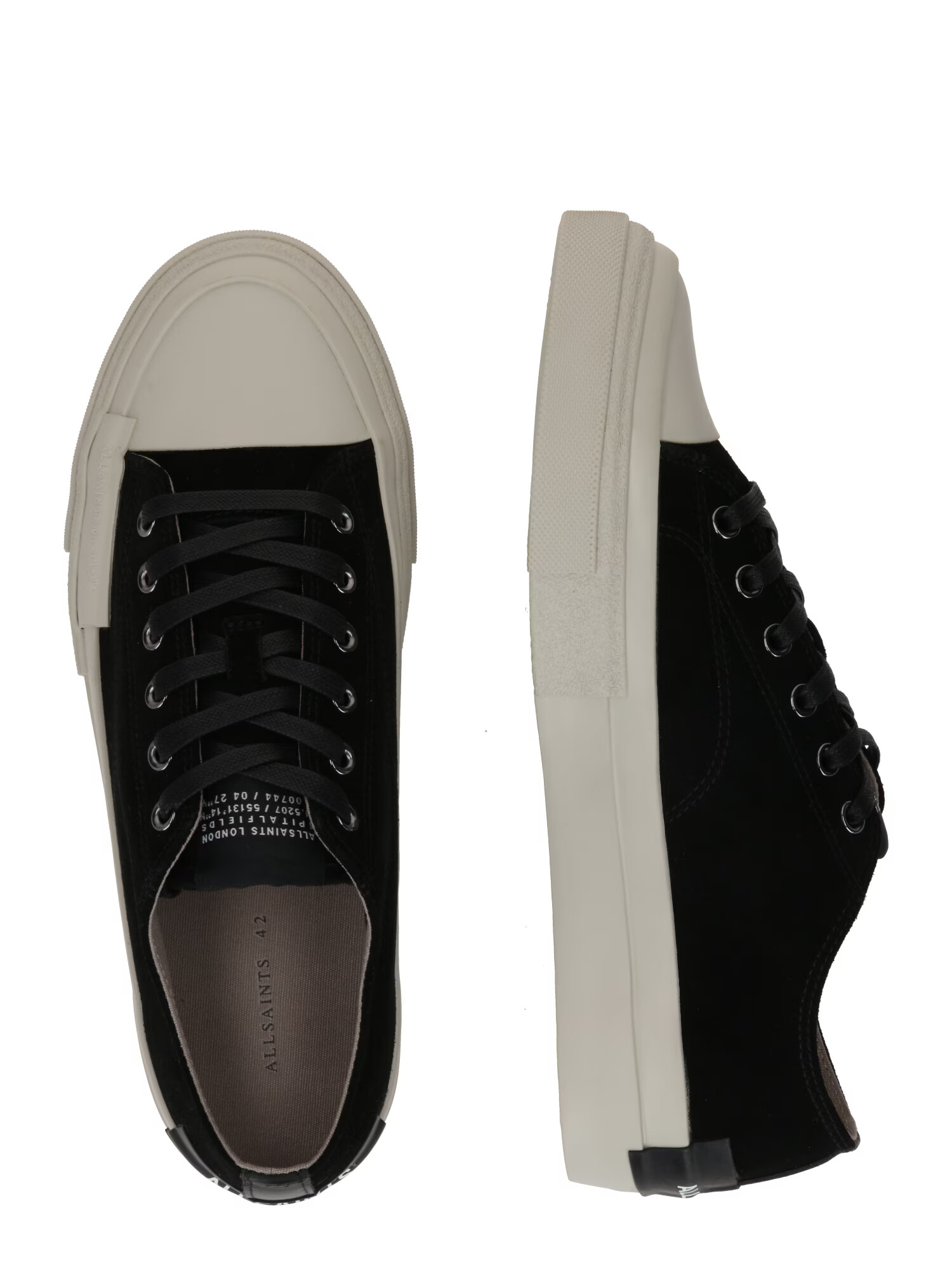 AllSaints Sneaker low negru / alb - Pled.ro