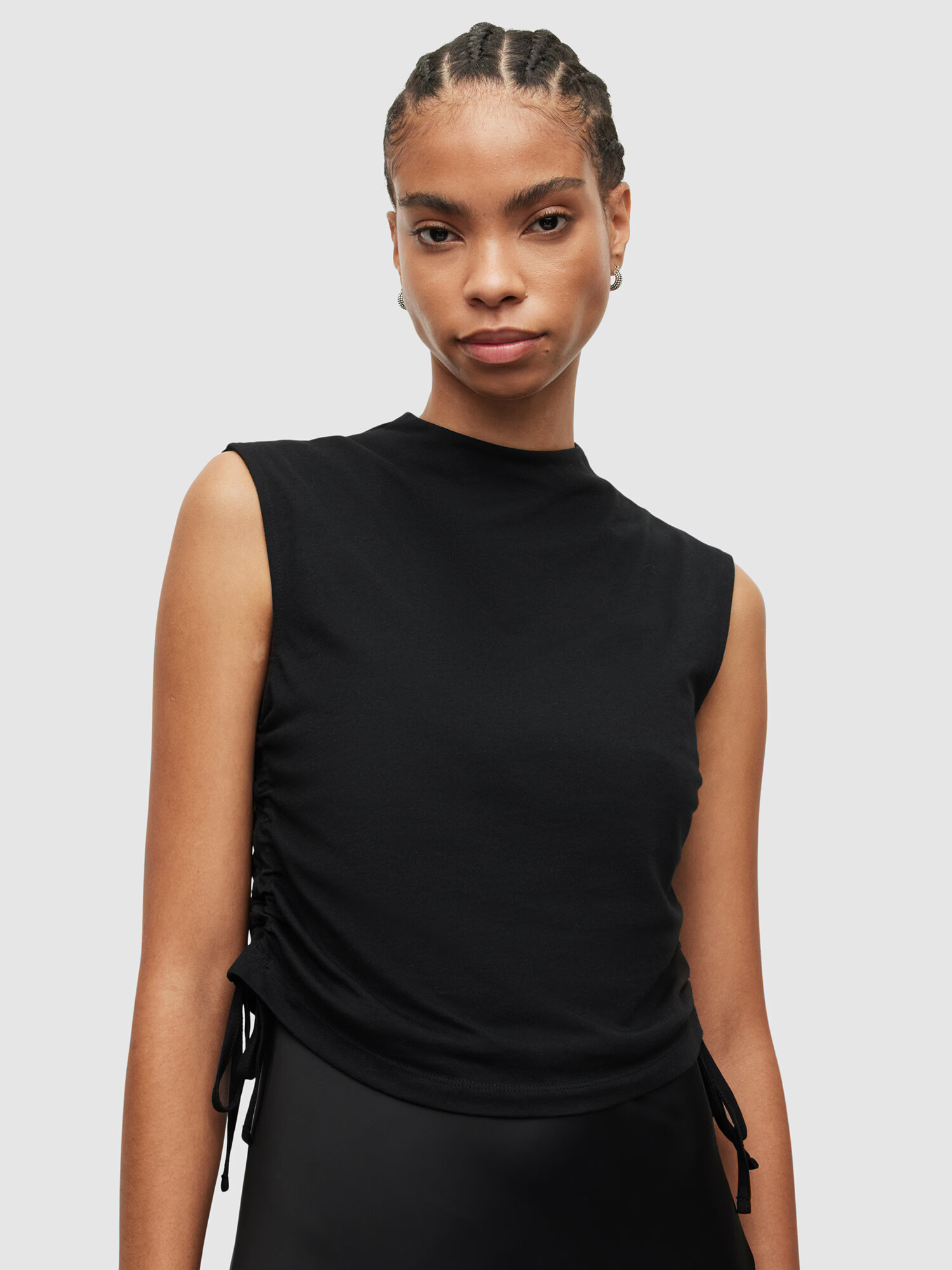 AllSaints Top 'BETA' negru - Pled.ro