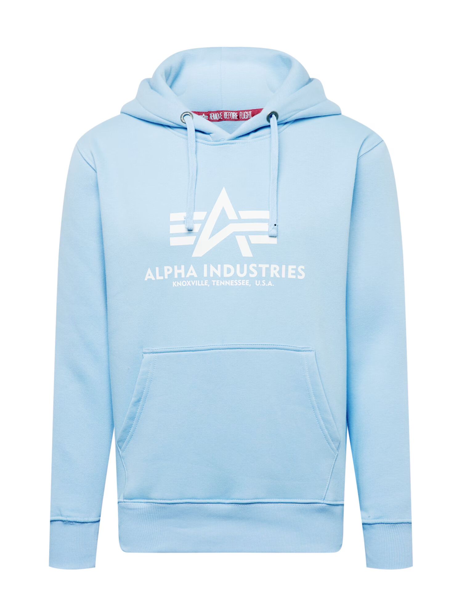 ALPHA INDUSTRIES Bluză de molton albastru deschis / alb - Pled.ro