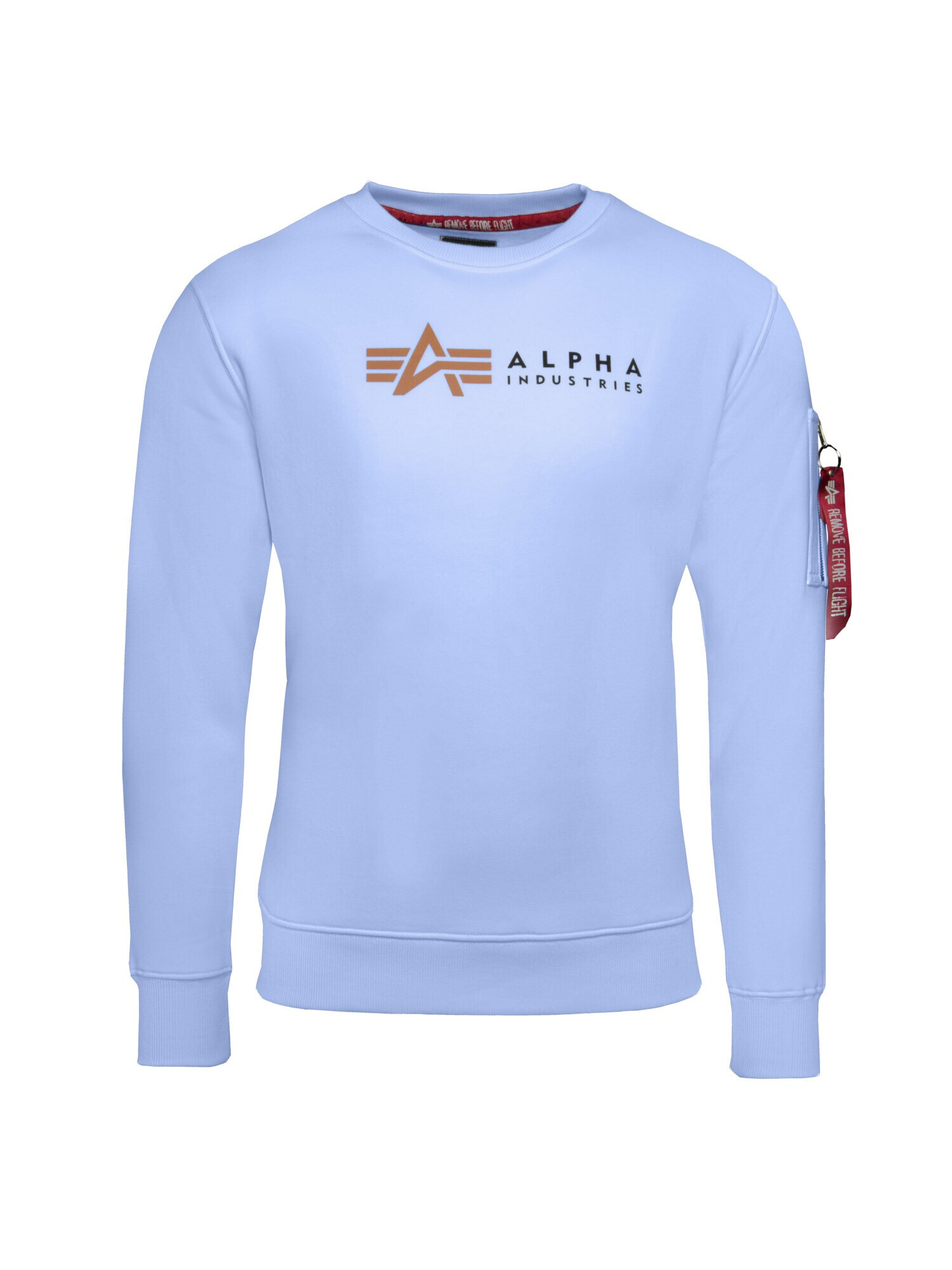 ALPHA INDUSTRIES Bluză de molton albastru deschis / galben muștar / roșu / negru - Pled.ro