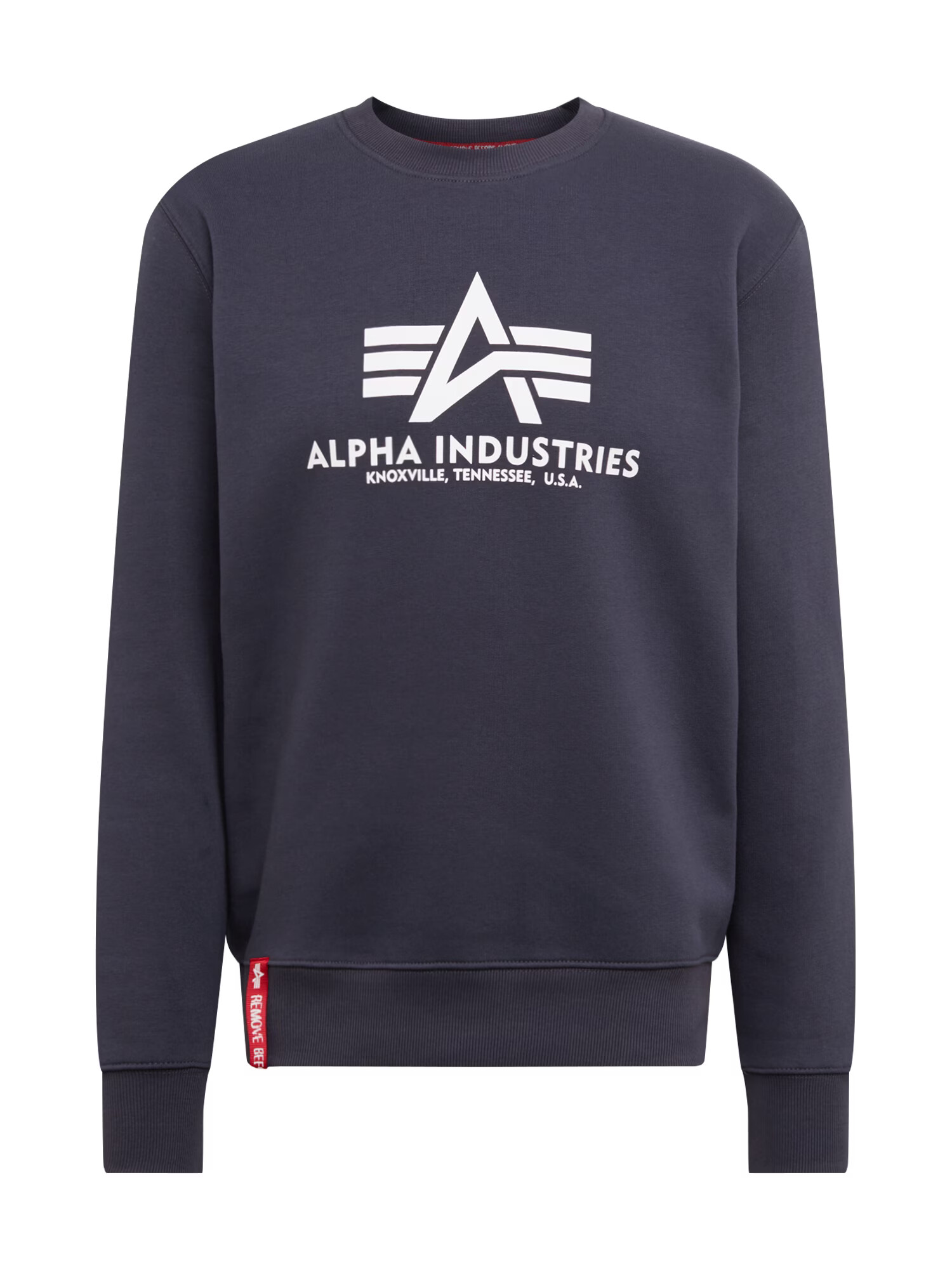 ALPHA INDUSTRIES Bluză de molton albastru marin / roșu / alb - Pled.ro