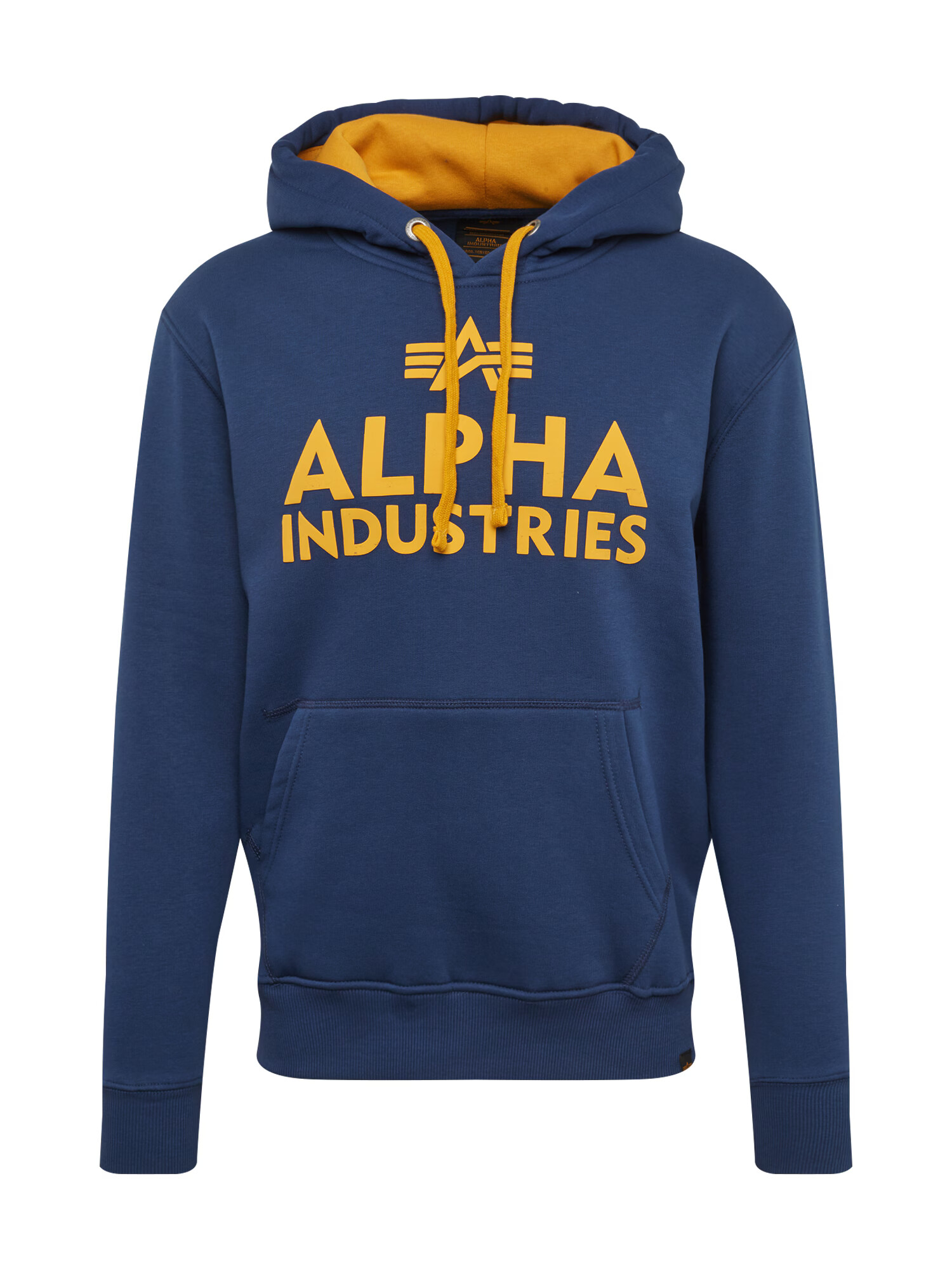 ALPHA INDUSTRIES Bluză de molton bleumarin / galben șofran - Pled.ro