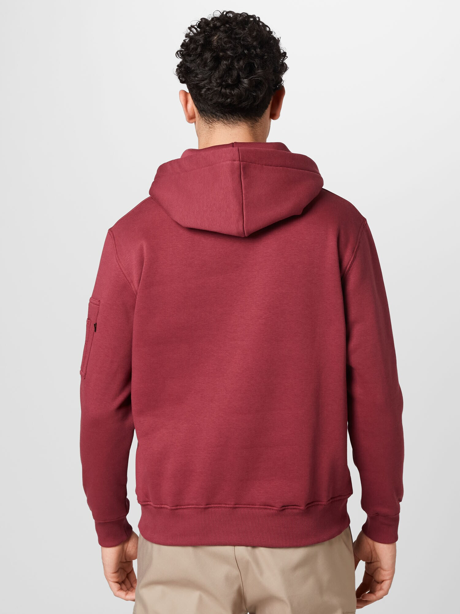 ALPHA INDUSTRIES Bluză de molton galben închis / roșu burgundy / alb - Pled.ro