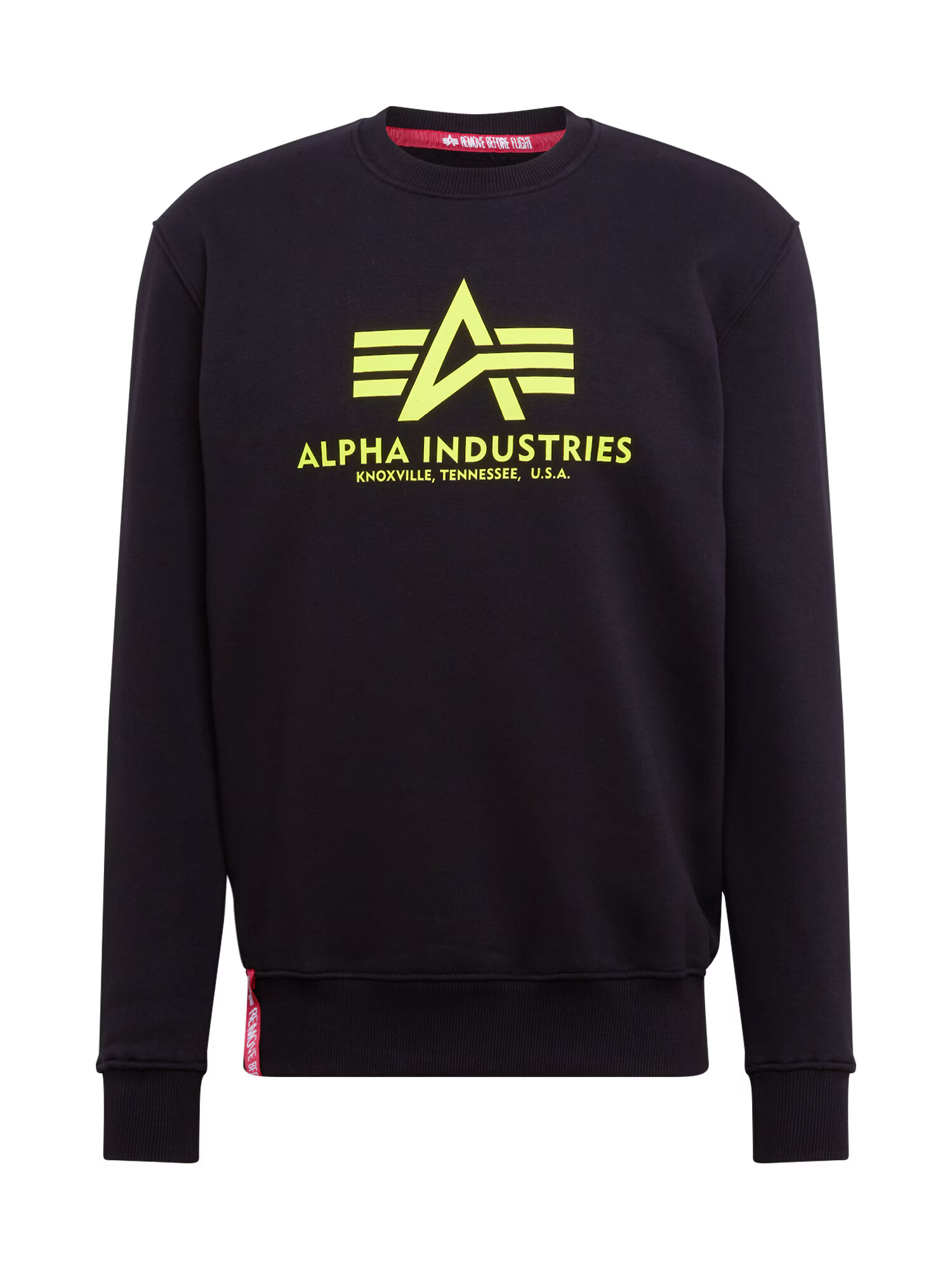 ALPHA INDUSTRIES Bluză de molton galben neon / negru - Pled.ro