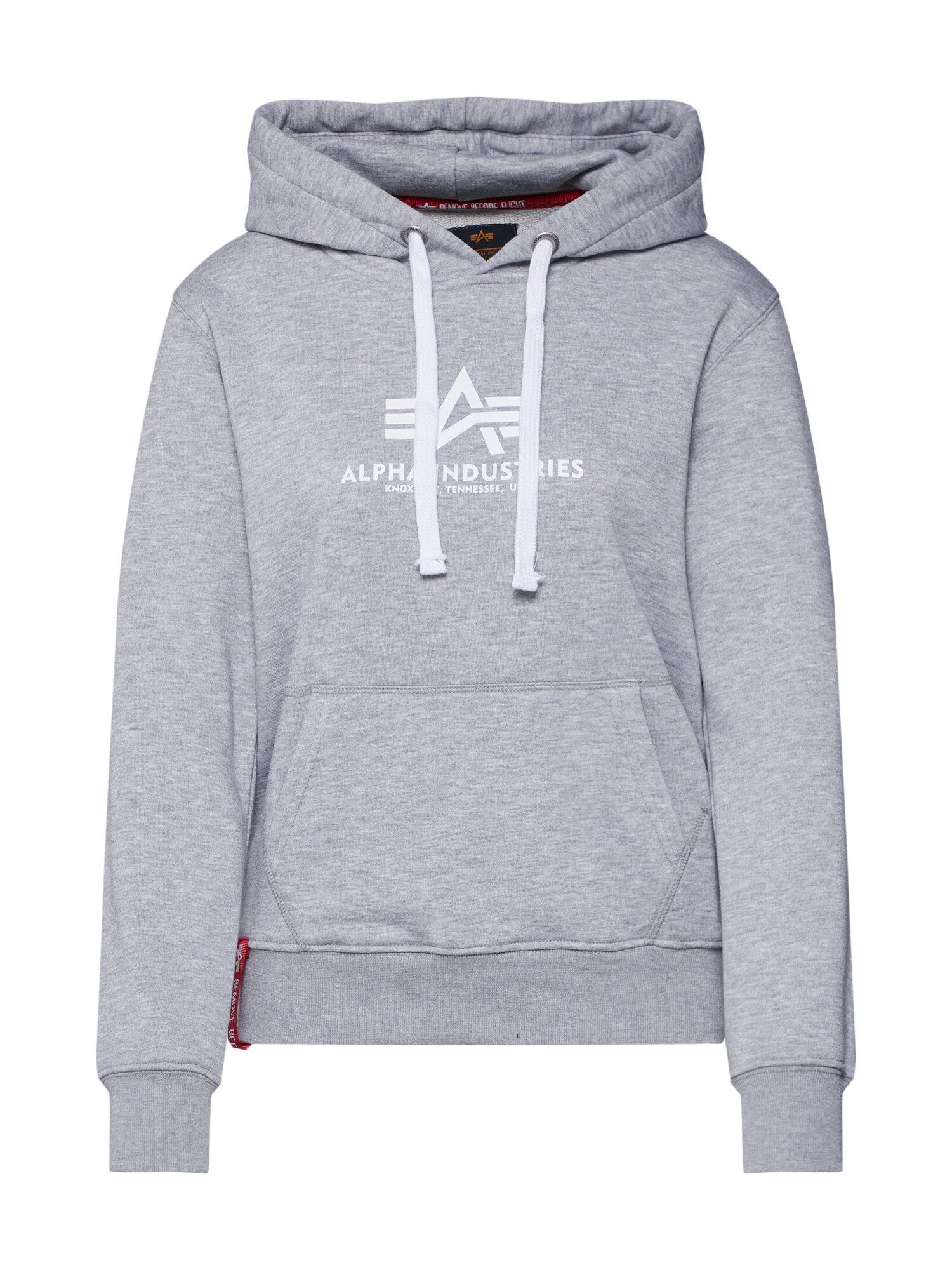 ALPHA INDUSTRIES Bluză de molton gri amestecat / alb - Pled.ro