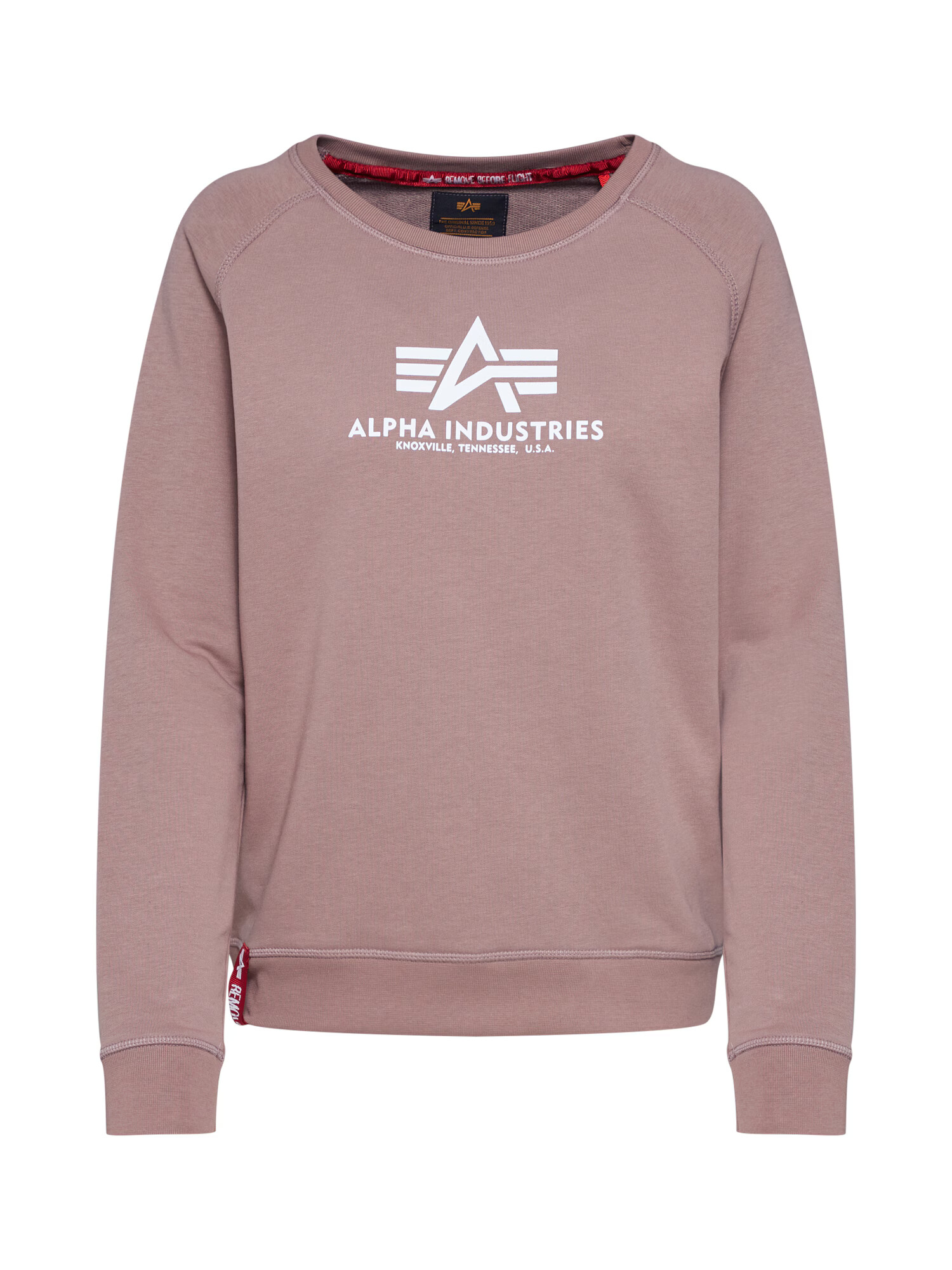 ALPHA INDUSTRIES Bluză de molton gri deschis / roz pal - Pled.ro