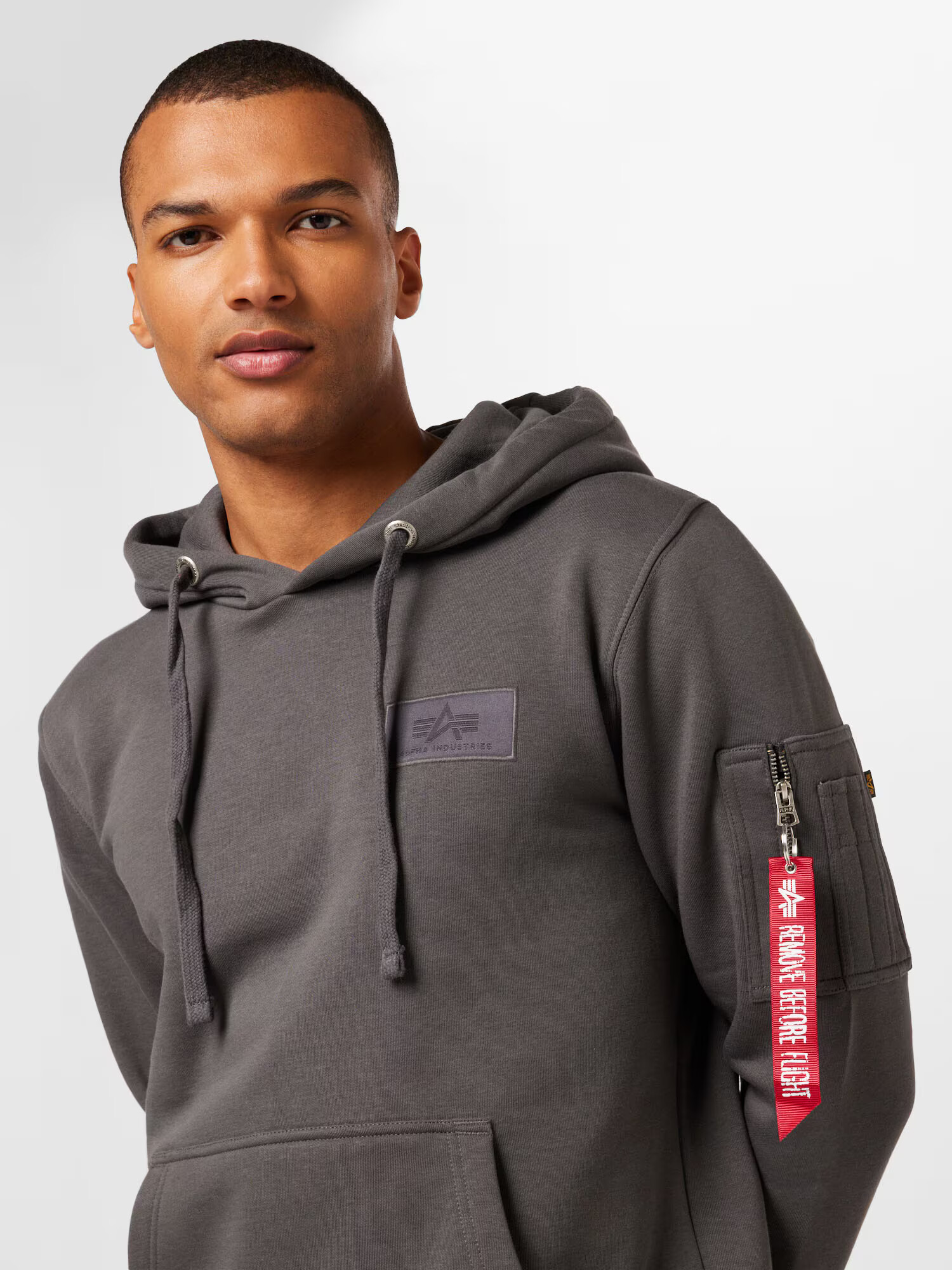 ALPHA INDUSTRIES Bluză de molton gri închis - Pled.ro