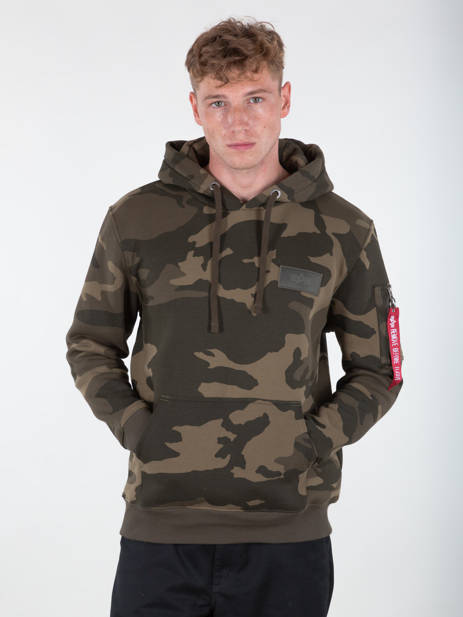 ALPHA INDUSTRIES Bluză de molton kaki / oliv / alb - Pled.ro