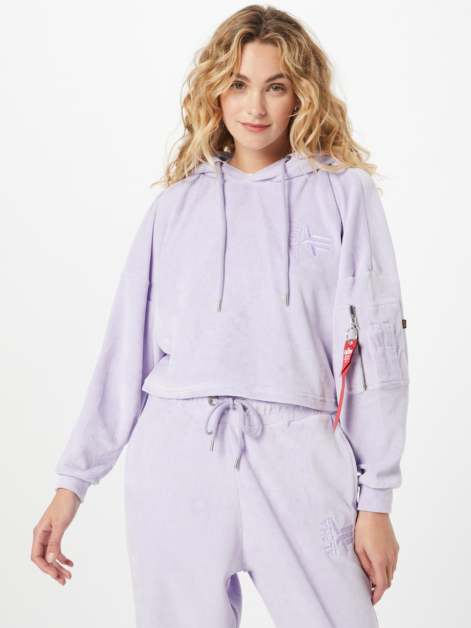 ALPHA INDUSTRIES Bluză de molton lila - Pled.ro