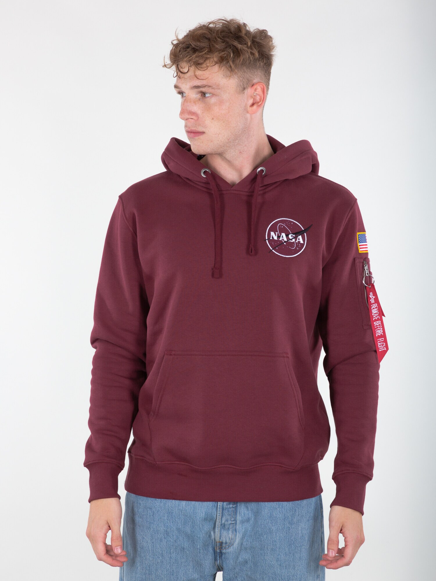 ALPHA INDUSTRIES Bluză de molton mai multe culori / roșu burgundy - Pled.ro