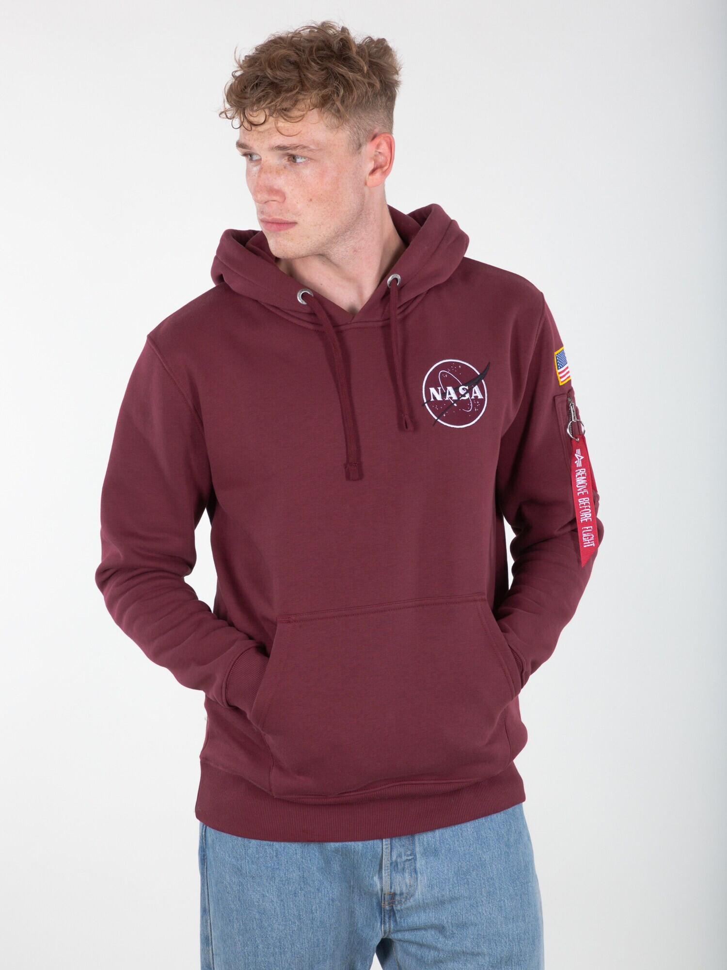 ALPHA INDUSTRIES Bluză de molton mai multe culori / roșu burgundy - Pled.ro