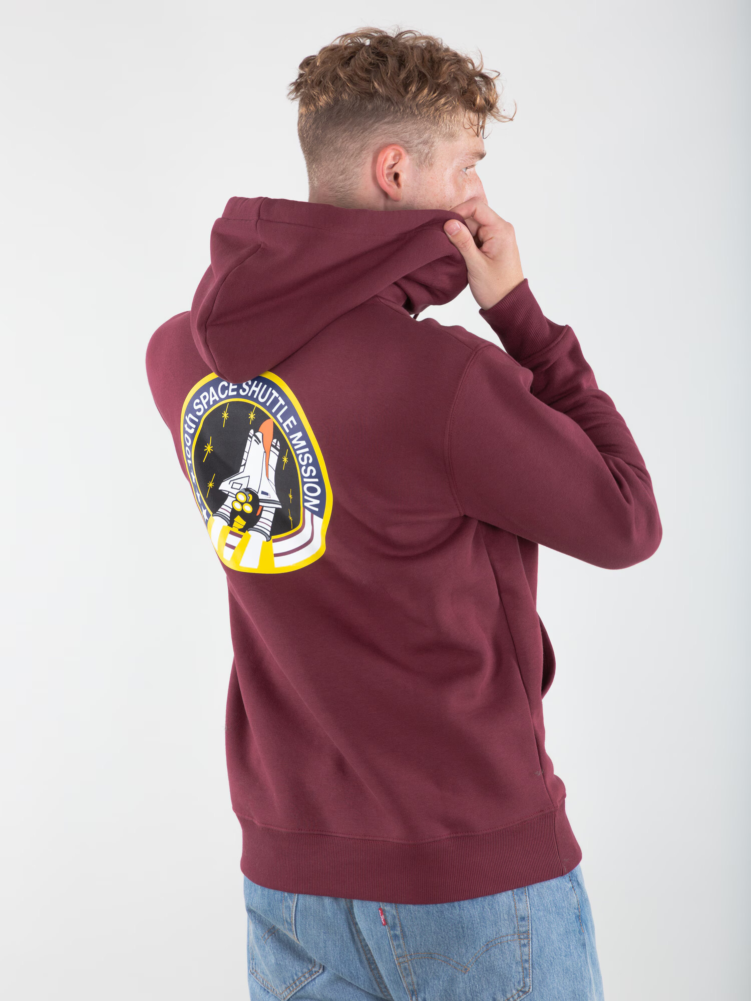 ALPHA INDUSTRIES Bluză de molton mai multe culori / roșu burgundy - Pled.ro