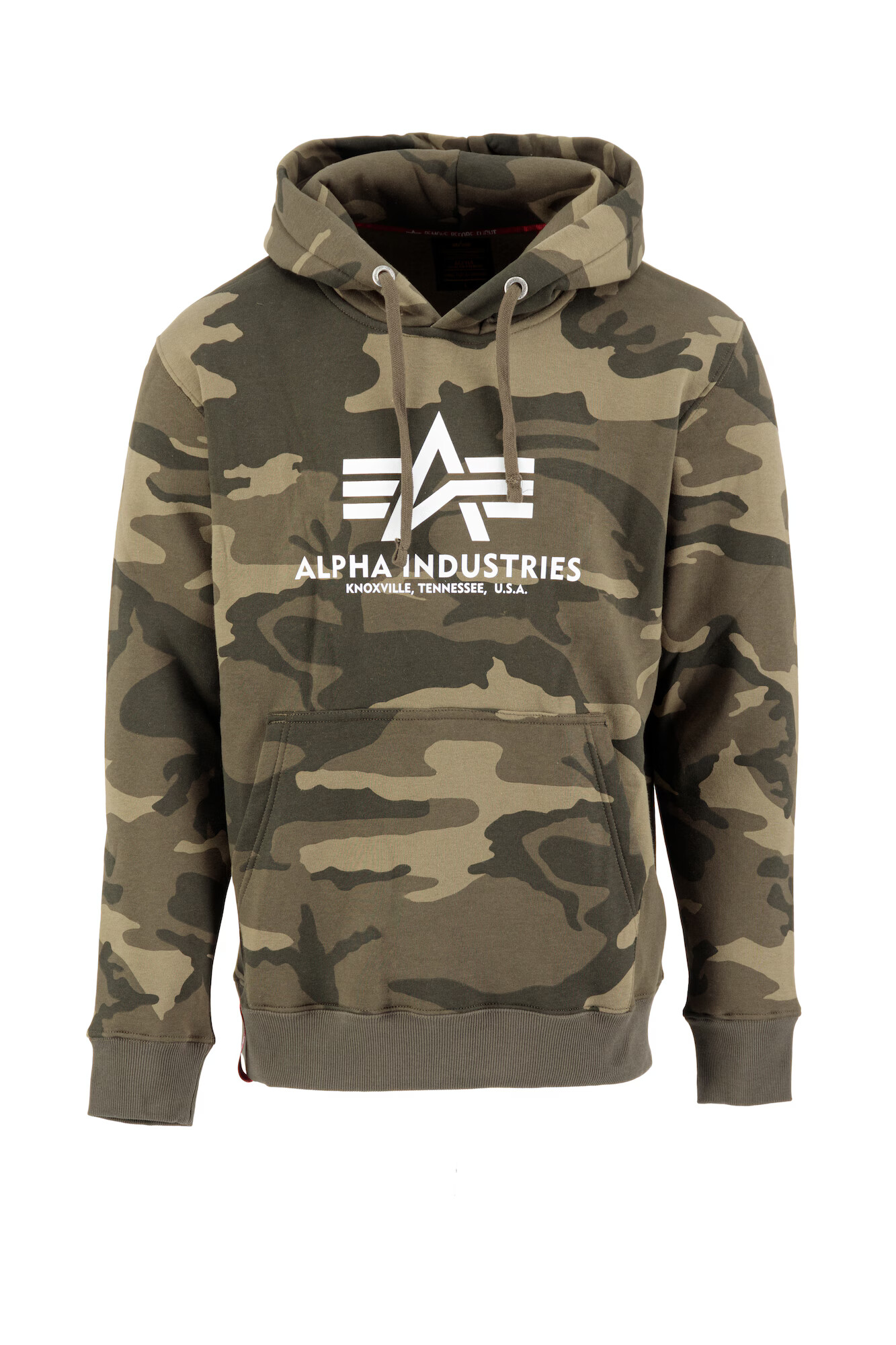 ALPHA INDUSTRIES Bluză de molton maro / oliv / alb - Pled.ro