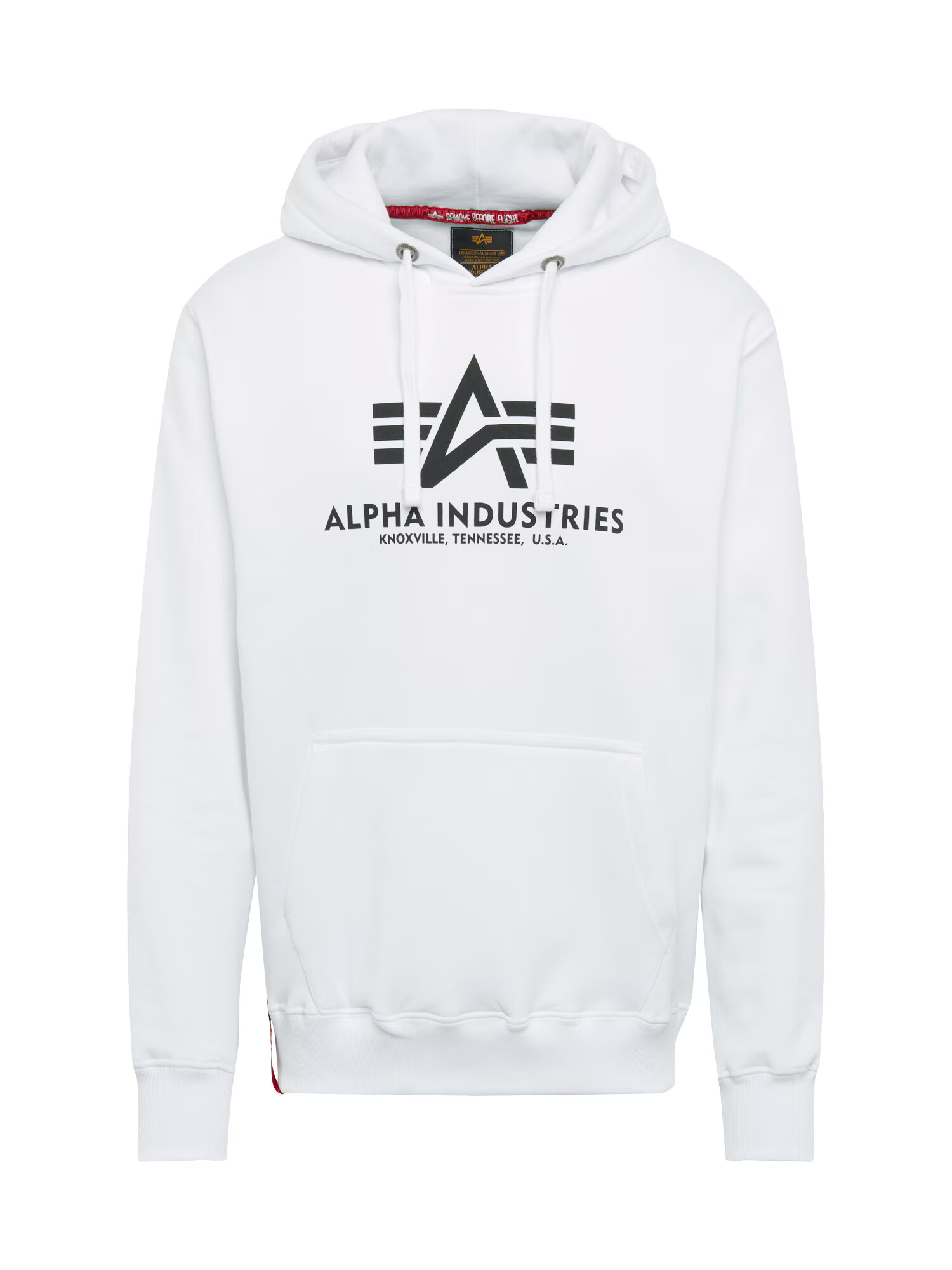 ALPHA INDUSTRIES Bluză de molton negru / alb murdar - Pled.ro