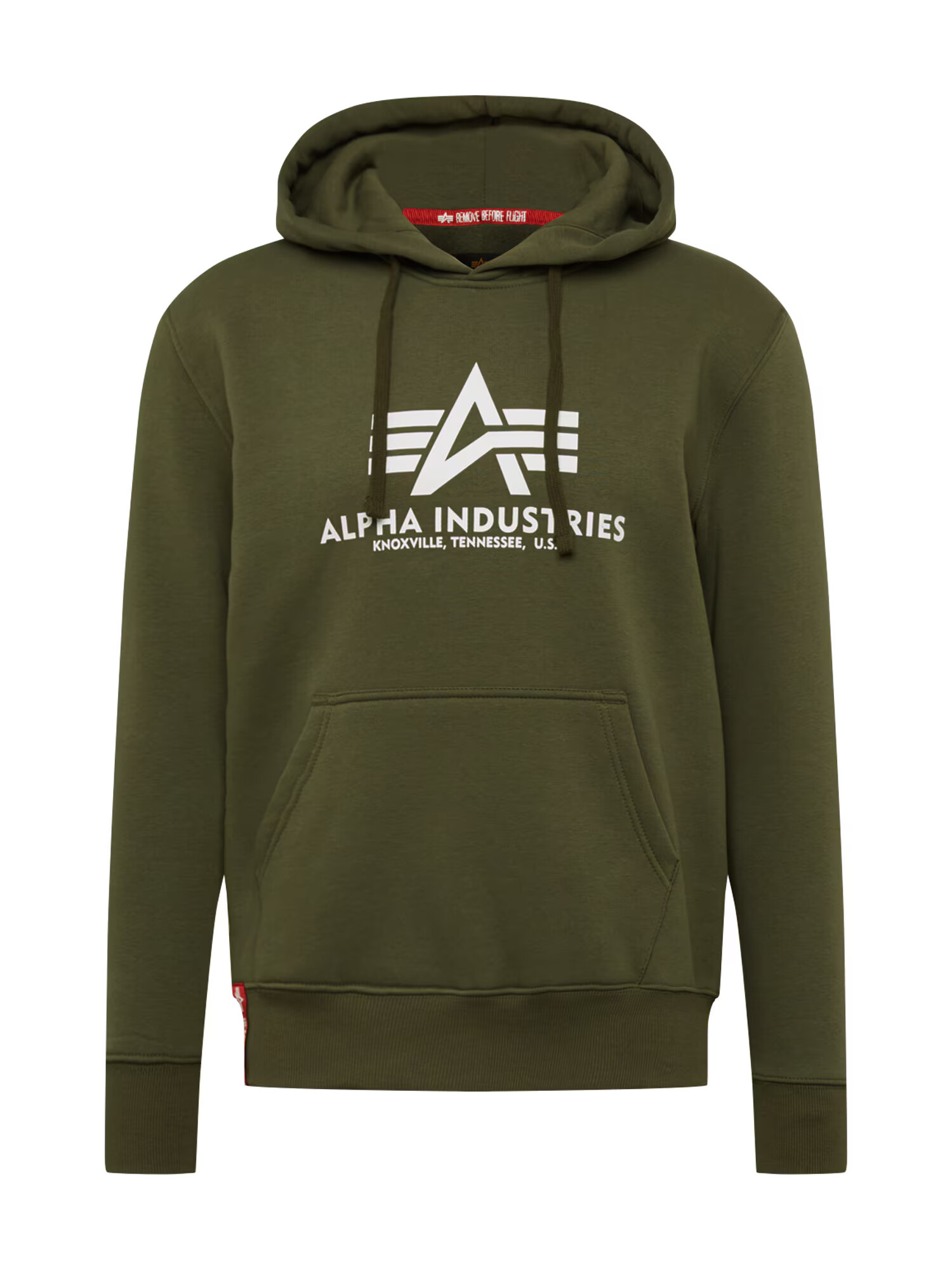 ALPHA INDUSTRIES Bluză de molton oliv / alb - Pled.ro