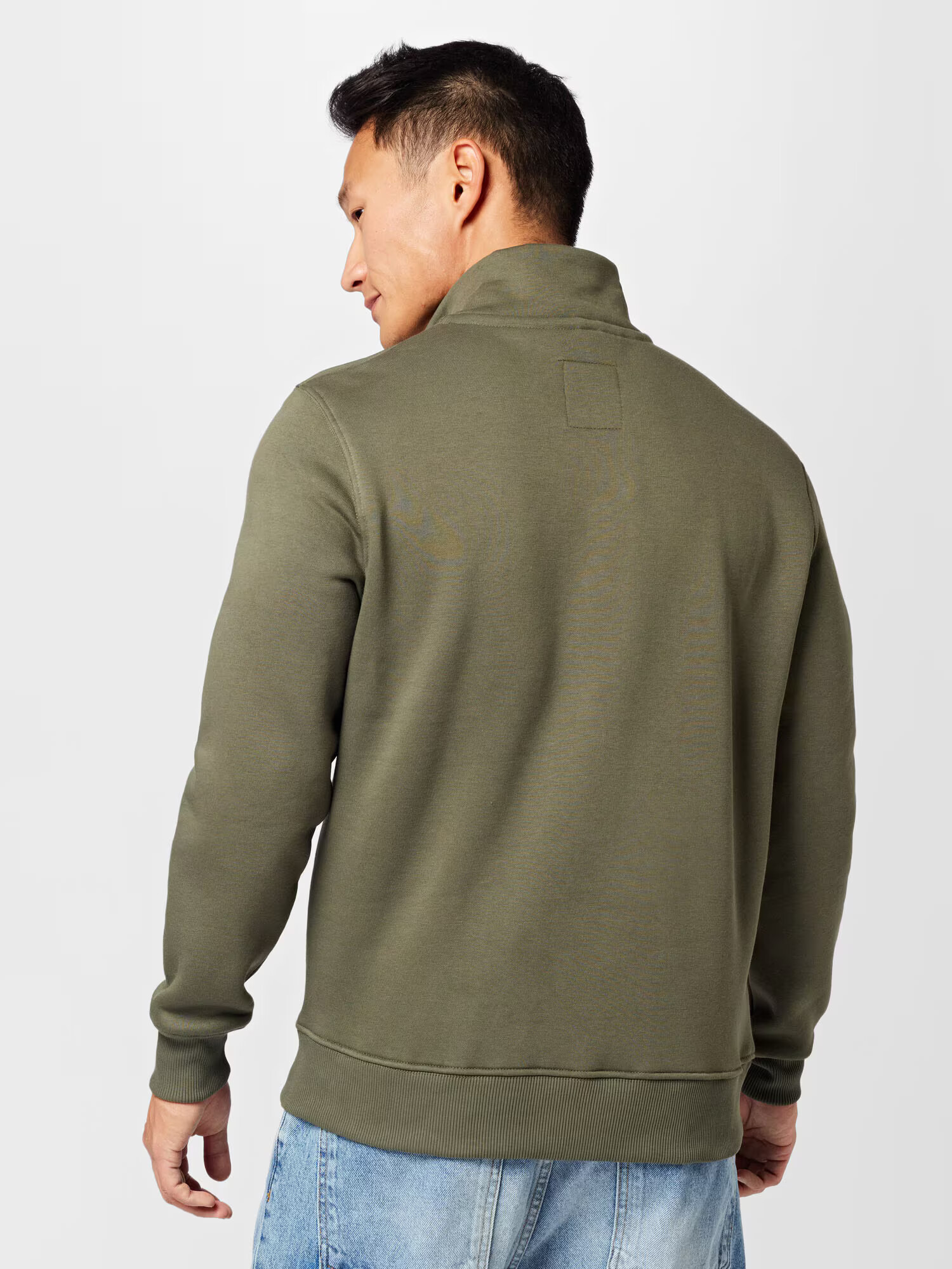 ALPHA INDUSTRIES Bluză de molton oliv / roșu / alb - Pled.ro