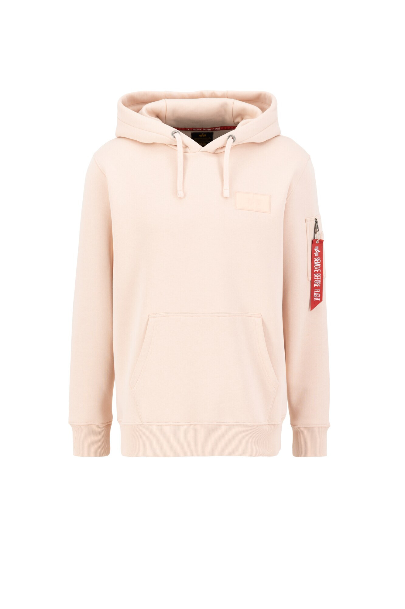 ALPHA INDUSTRIES Bluză de molton portocaliu piersică / roșu / alb - Pled.ro