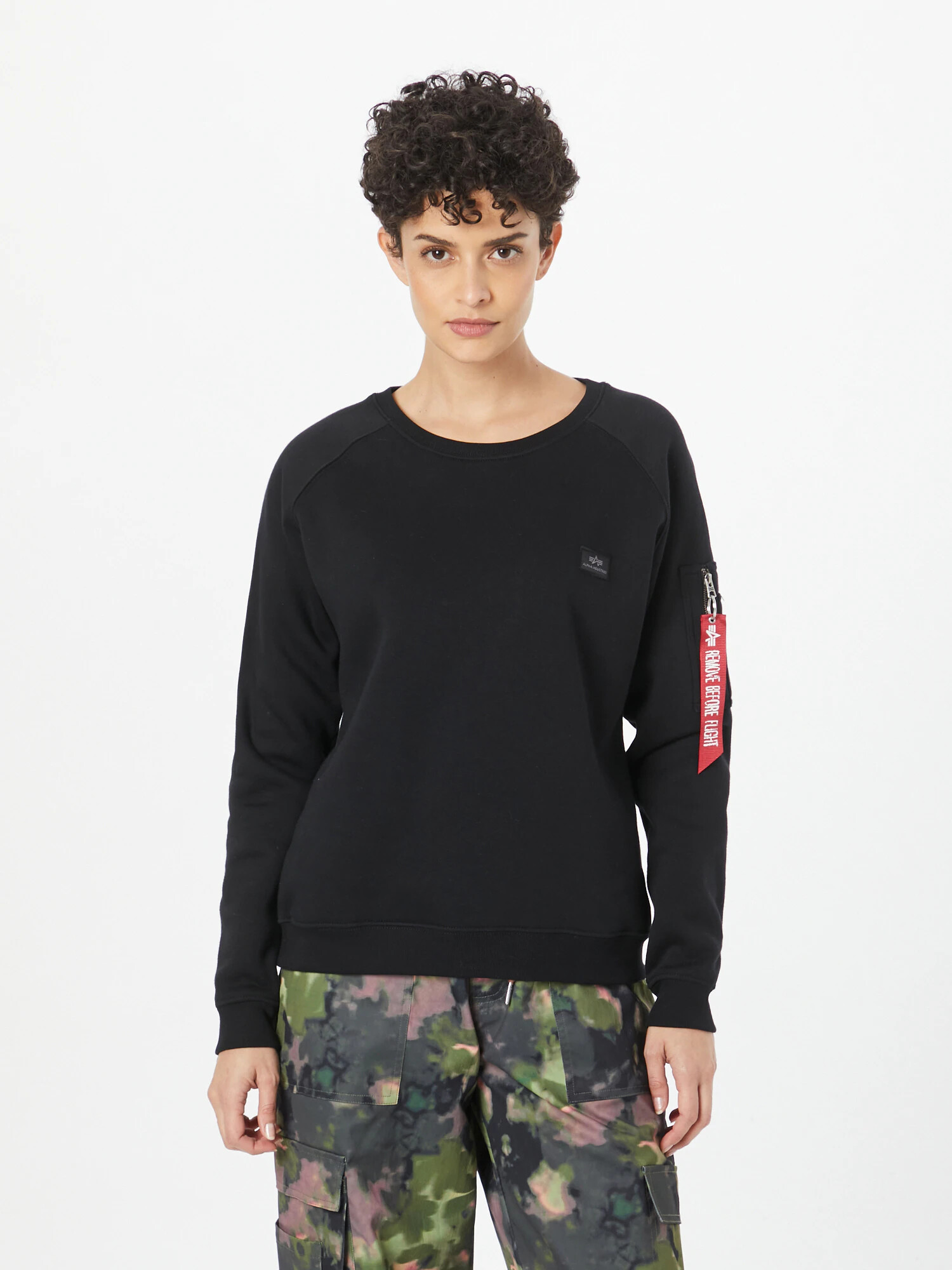 ALPHA INDUSTRIES Bluză de molton roșu / negru - Pled.ro