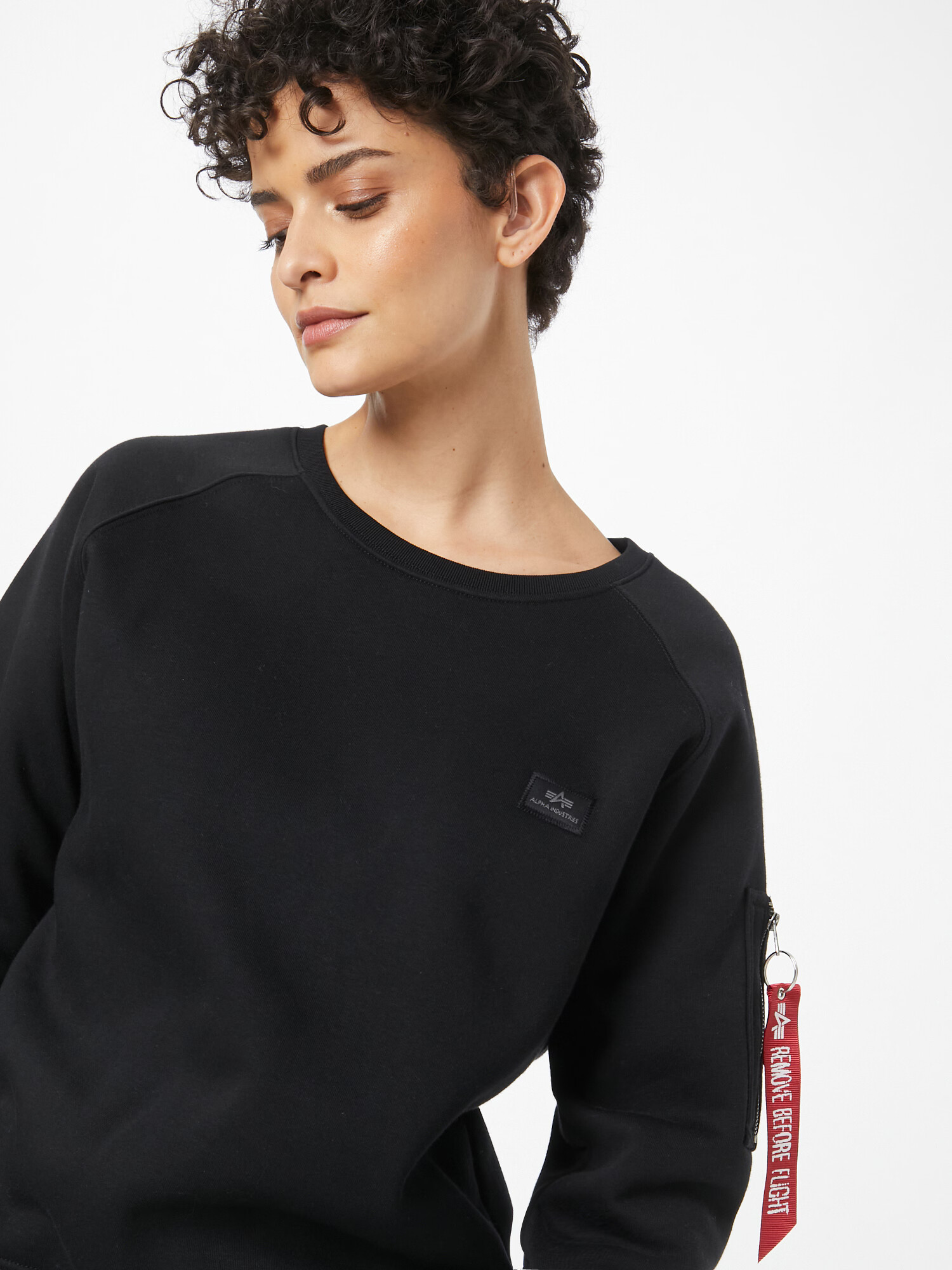 ALPHA INDUSTRIES Bluză de molton roșu / negru - Pled.ro