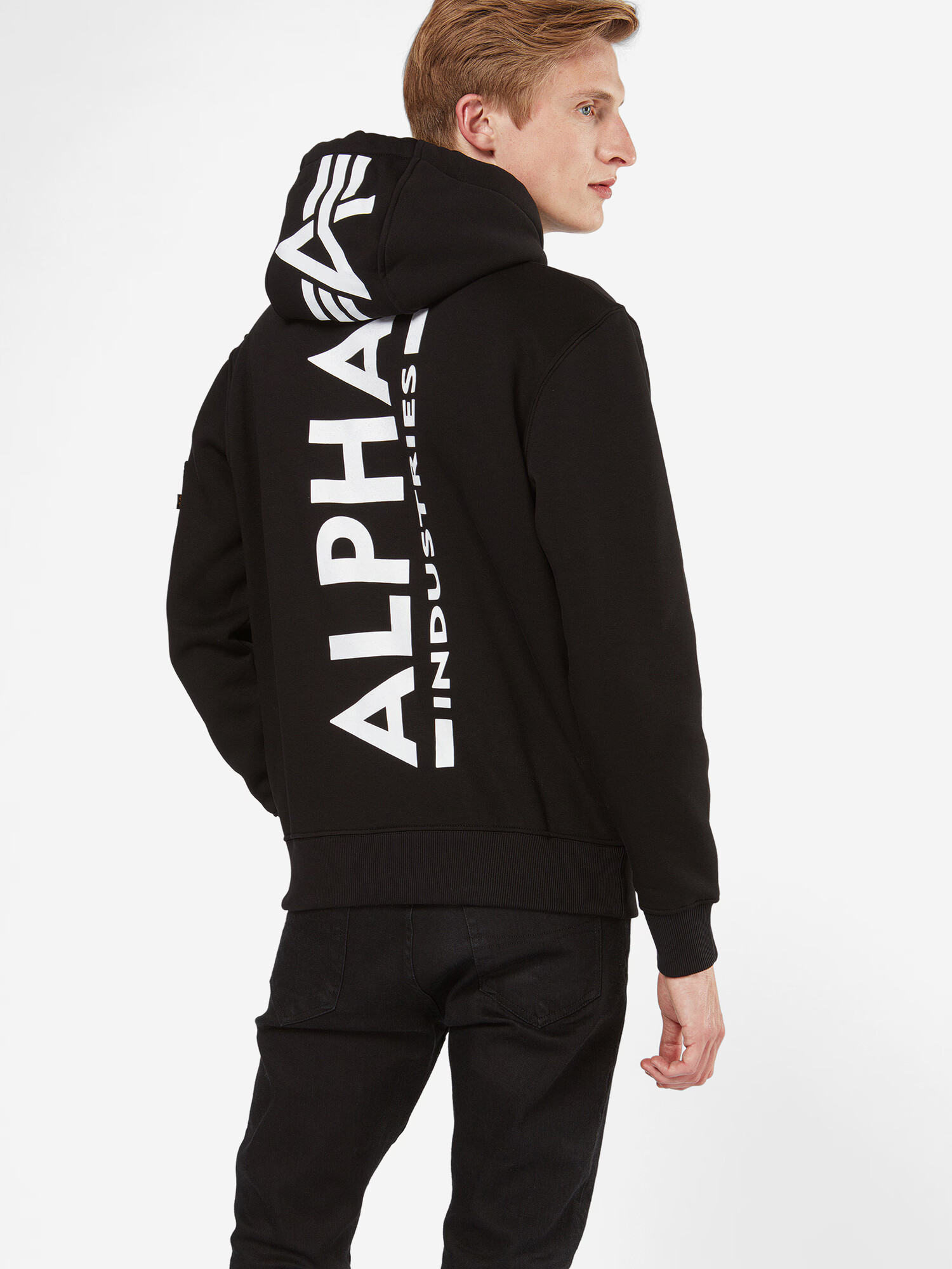 ALPHA INDUSTRIES Bluză de molton roșu / negru / alb - Pled.ro