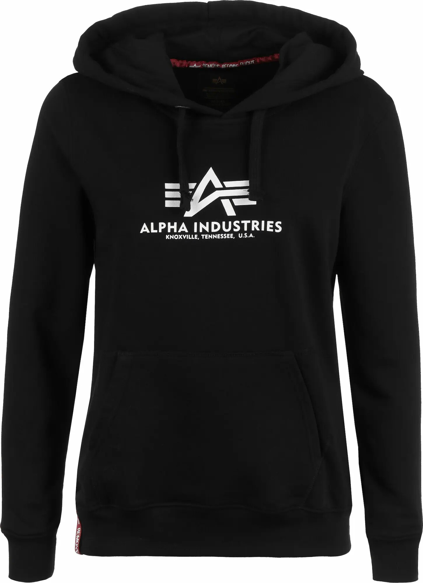 ALPHA INDUSTRIES Bluză de molton roșu / negru / alb - Pled.ro